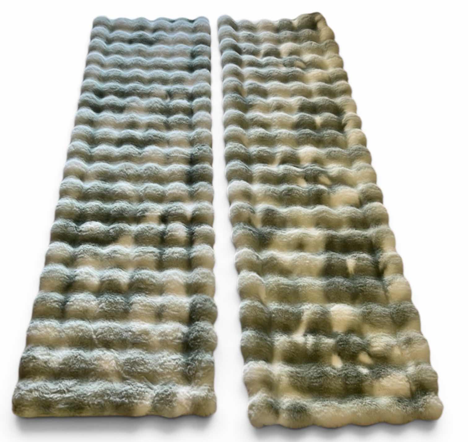 Photo 1 of 2 NEW LEA JADE FAUX FUR RUNNER AREA RUG 20“ X 71“