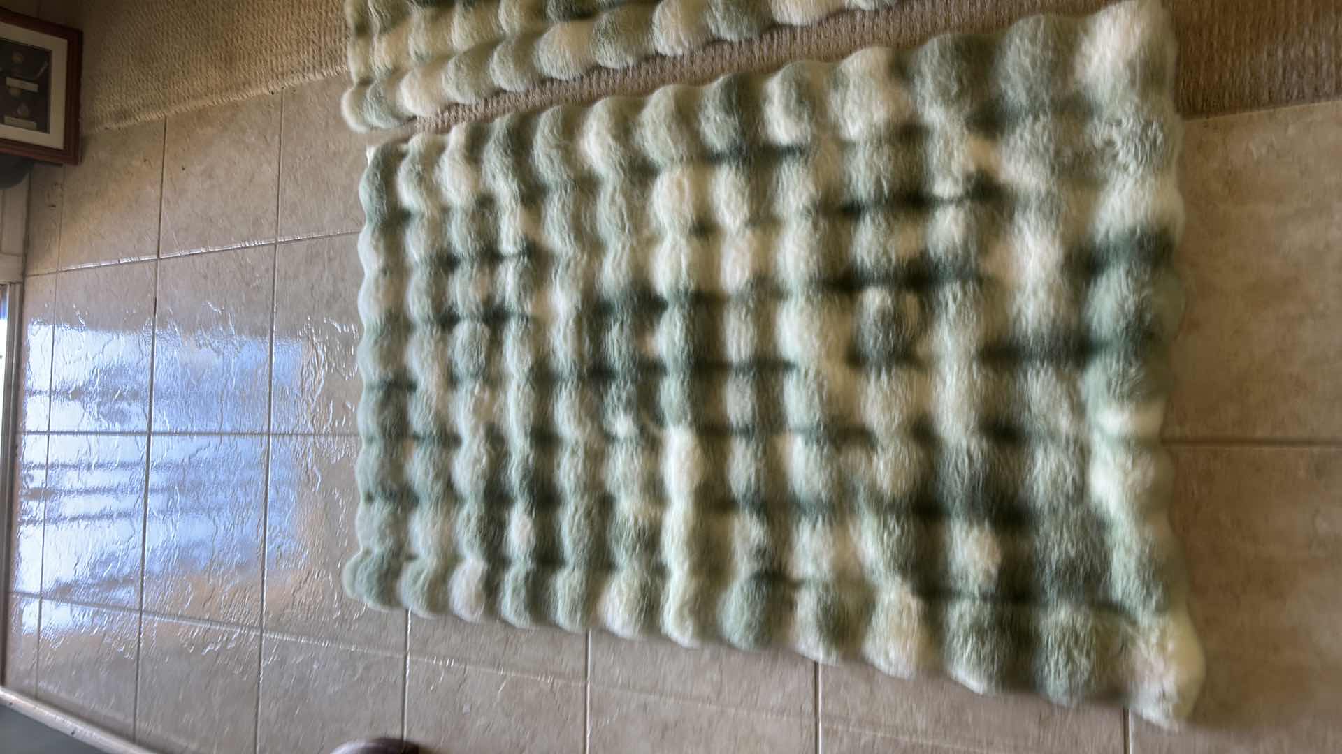 Photo 1 of 2 NEW LEA JADE FAUX FUR ACCENT RUG 30” X 47” $40 EACH
