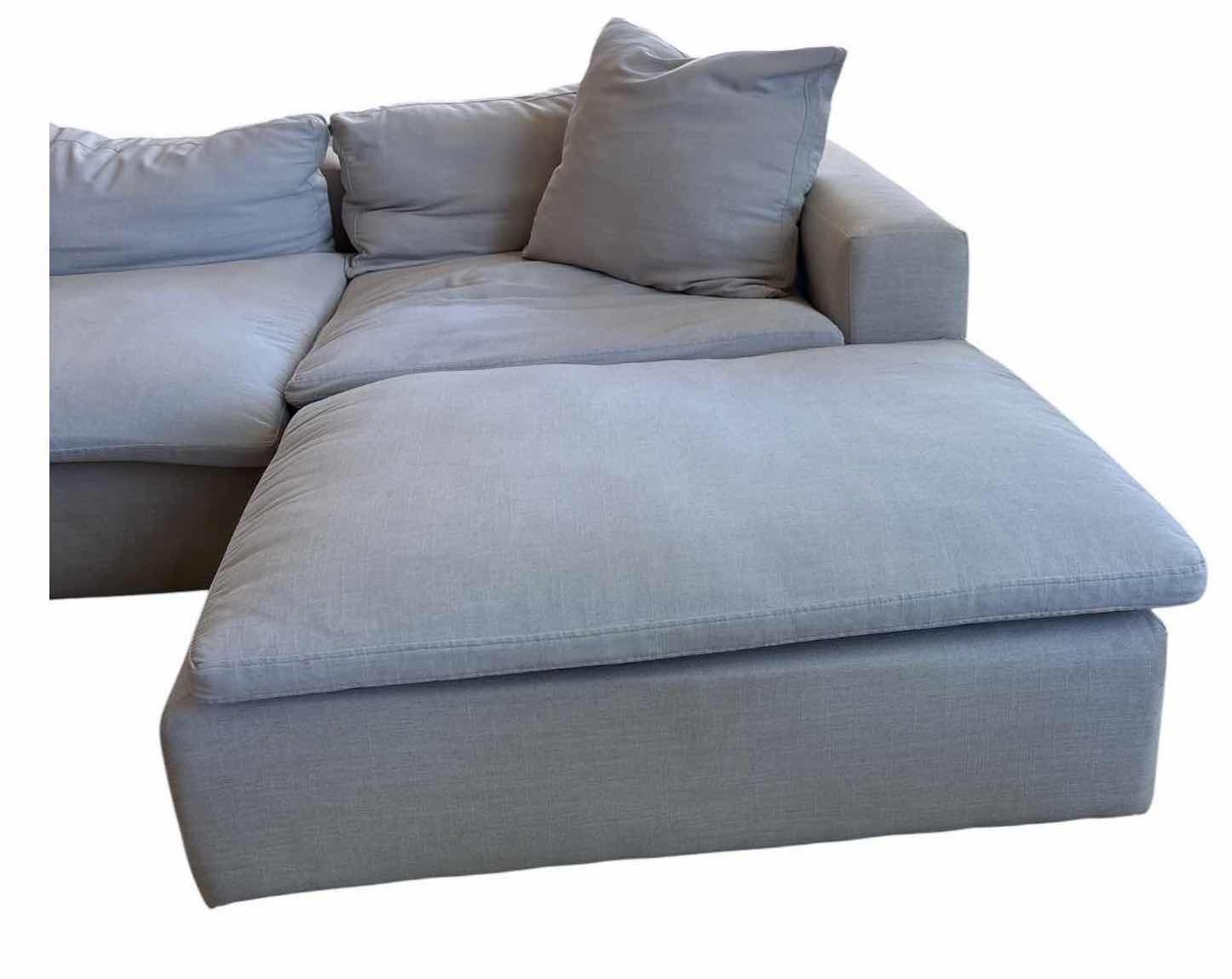 Photo 1 of MODERN FABRIC SECTIONAL SOFA WITH LEFT-FACING CHAISE AND LOOSE BACK CUSHIONS 121”X73”H21.5”
