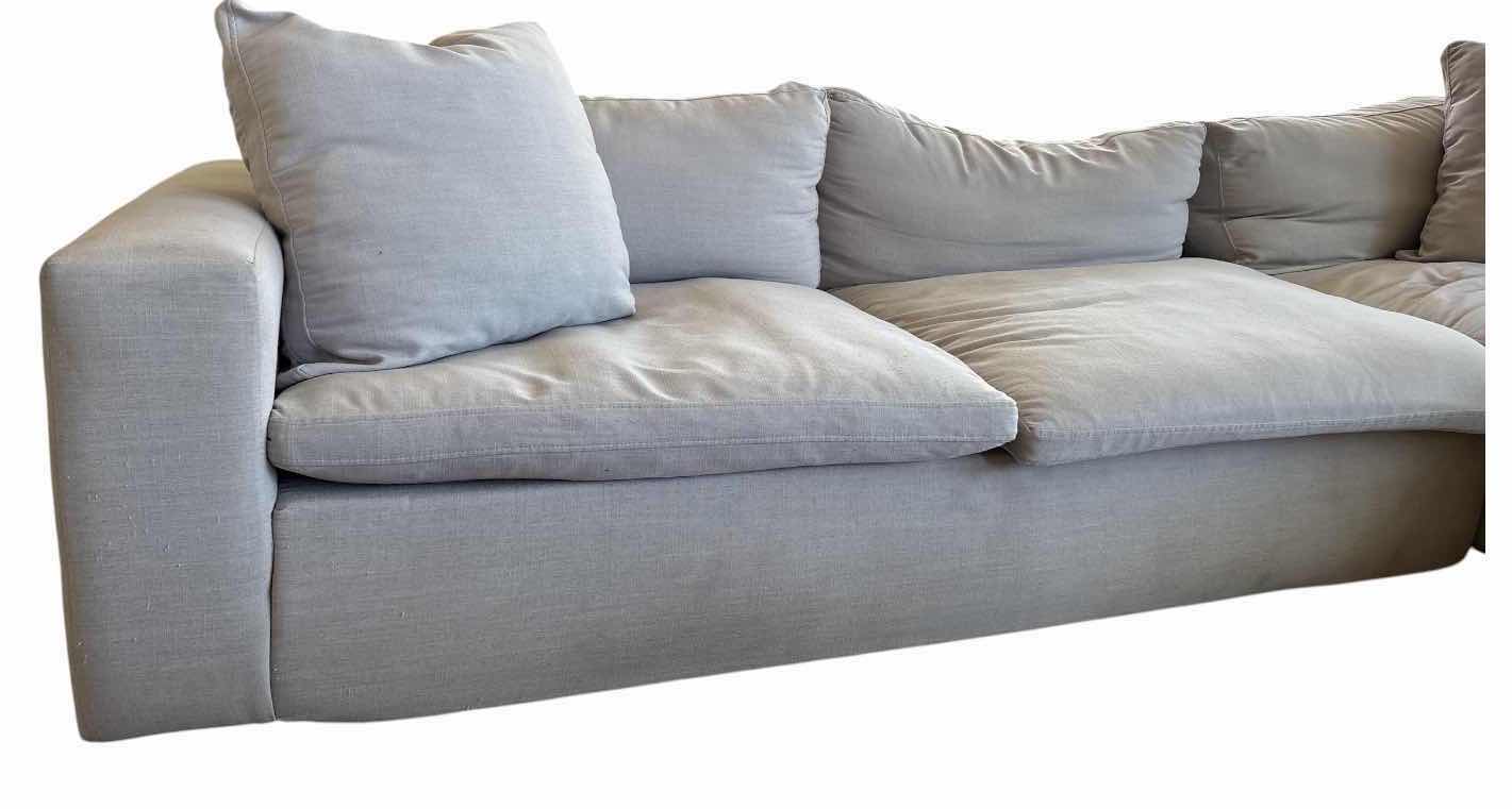 Photo 1 of MODERN FABRIC SECTIONAL SOFA WITH LEFT-FACING CHAISE AND LOOSE BACK CUSHIONS 121”X73”H21.5”