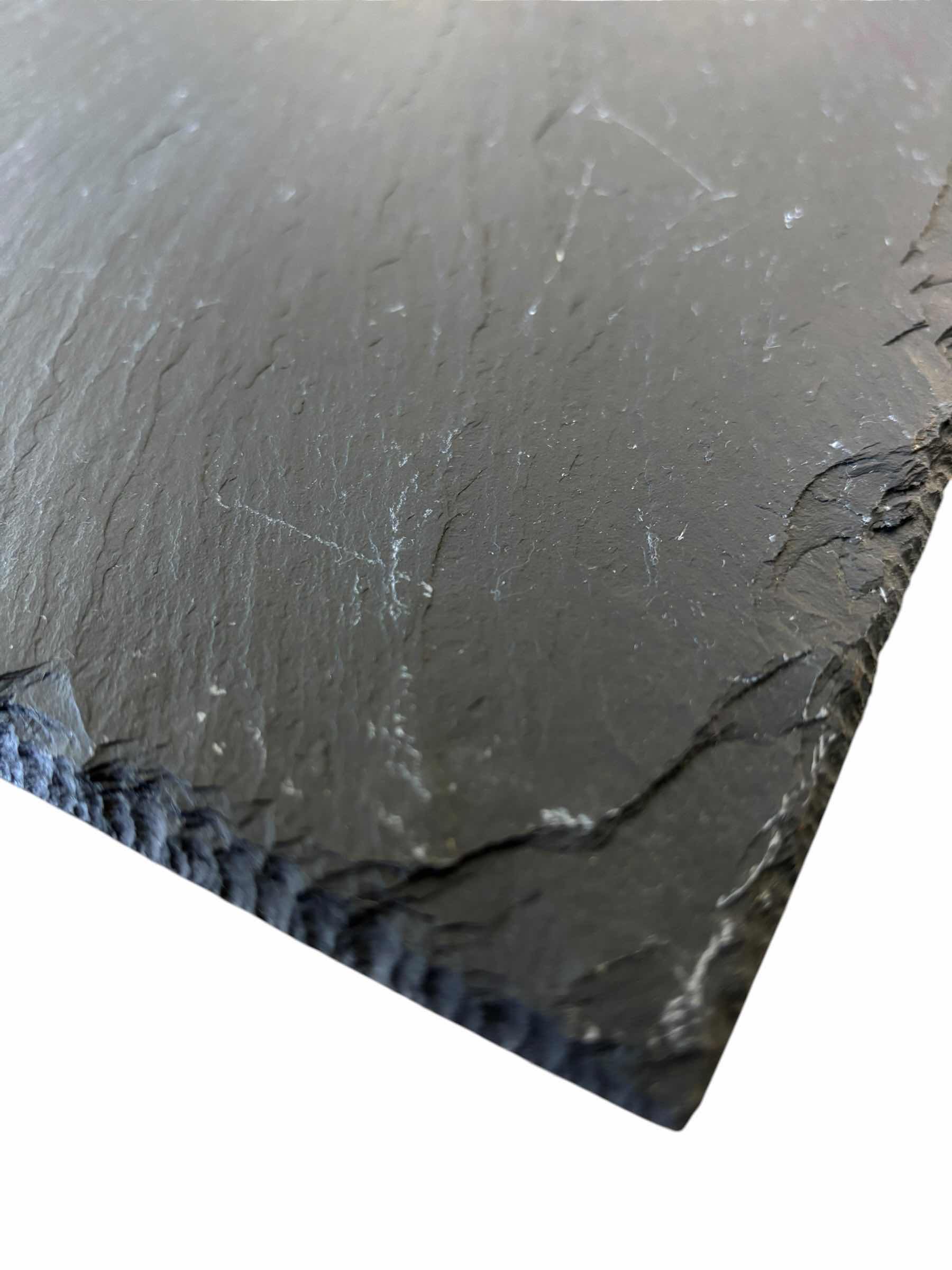 View 3 of RAW SLATE WITH FELT BOTTOMS (3) FOR TABLETOP 16” X 12”