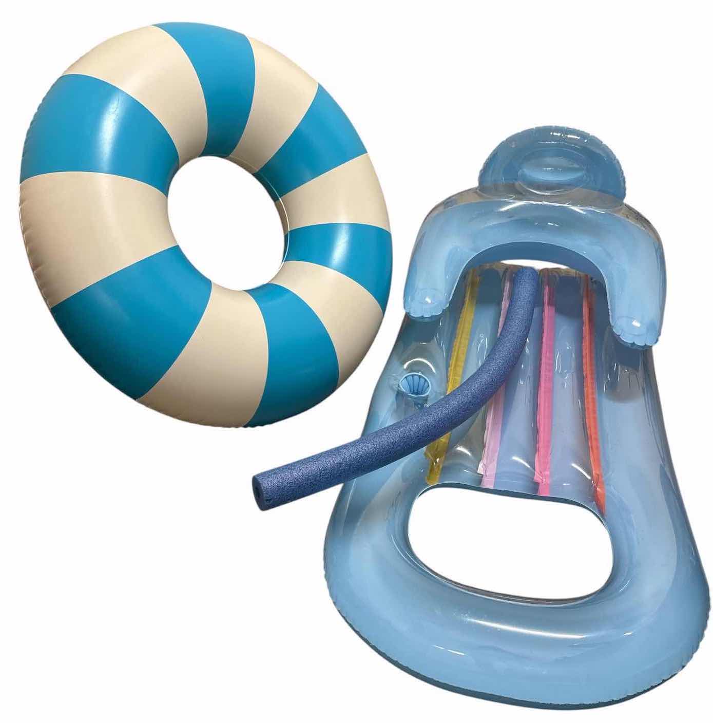 Photo 1 of (3)PCS POOL FLOAT AND NOODLE L57”