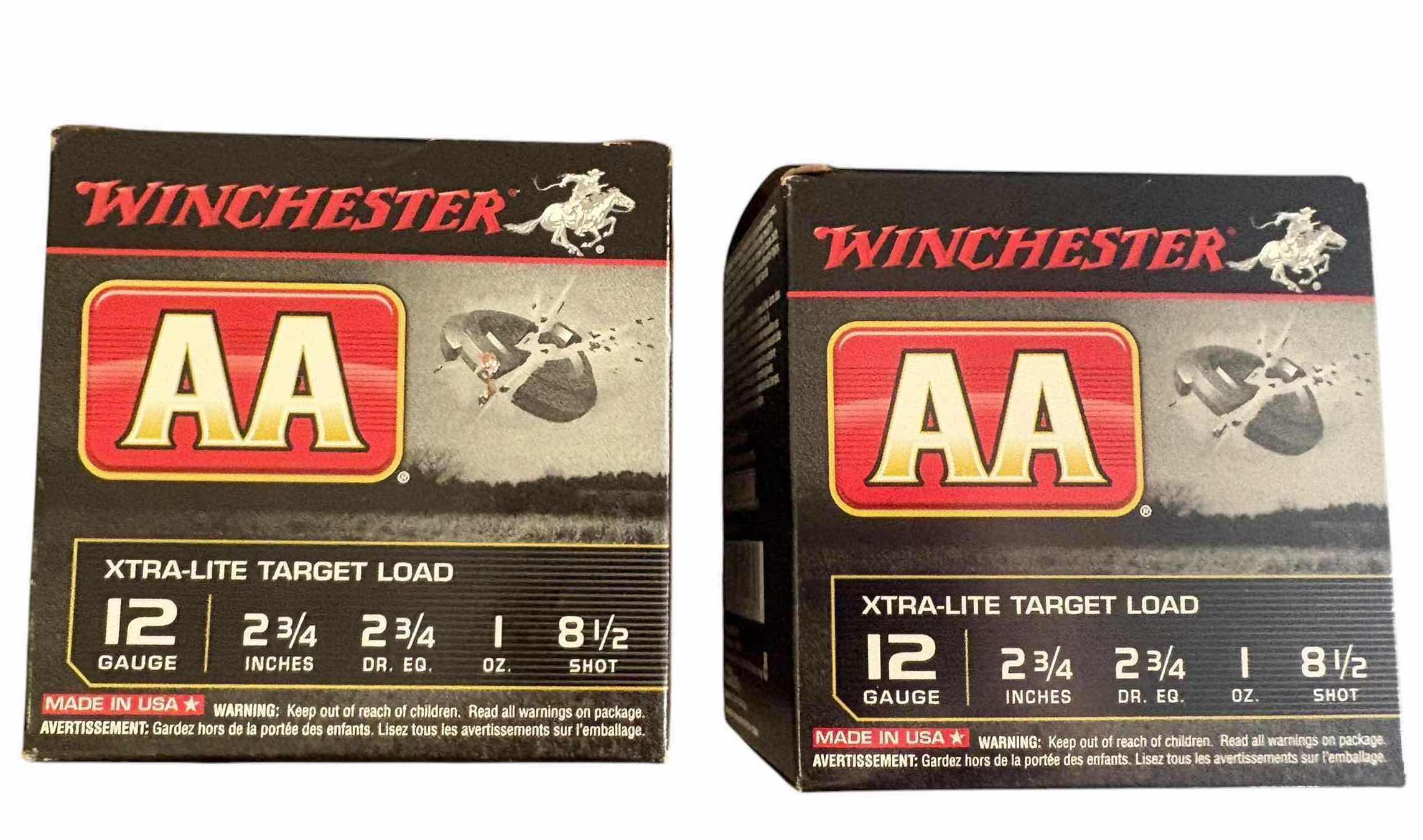 Photo 1 of (2)PCS AMMUNITION WINCHESTER XTRA-LITE TARGET LOAD .12 GAUGE