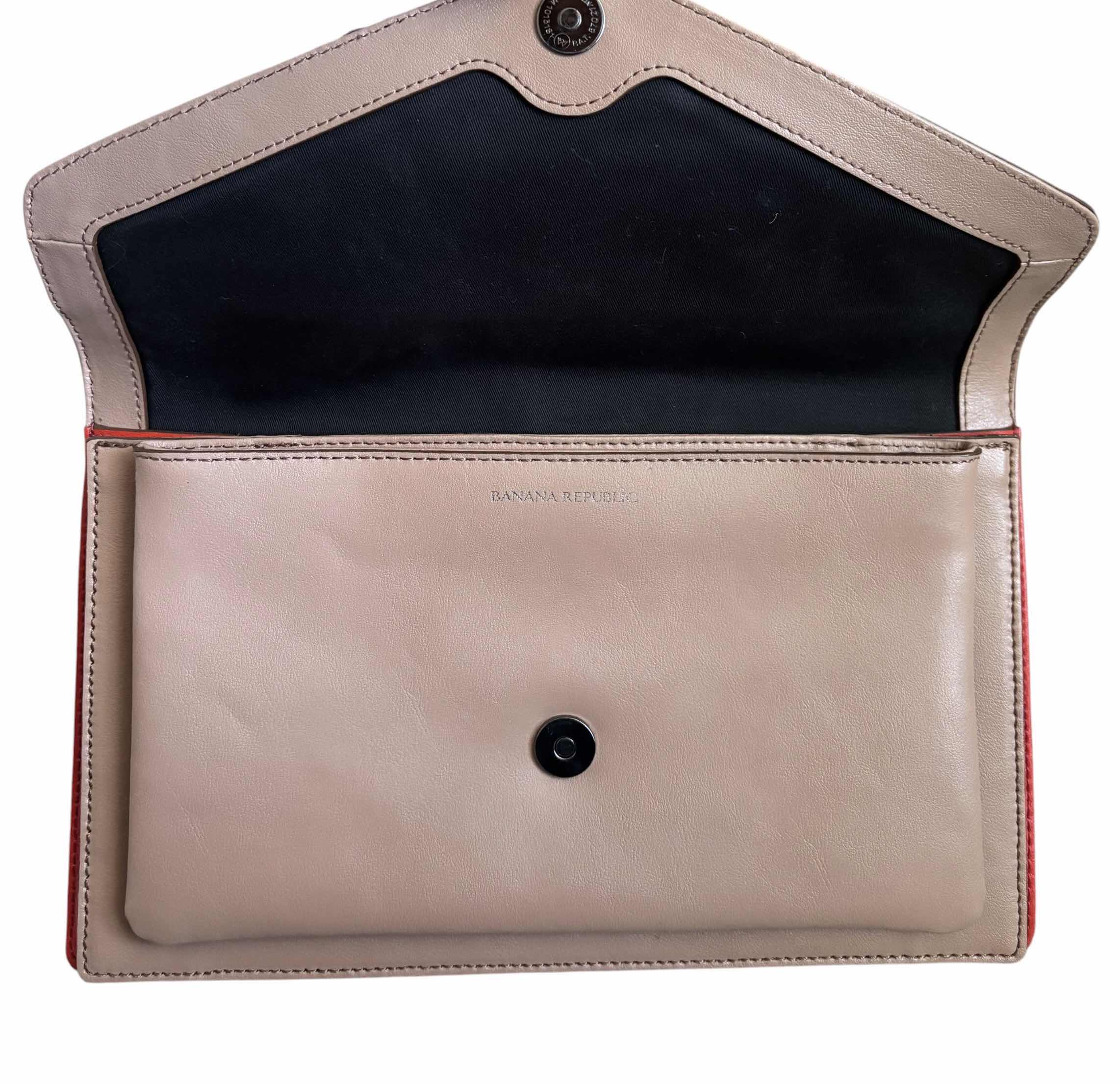 Photo 1 of BANANA REPUBLIC LEATHER CLUTCH