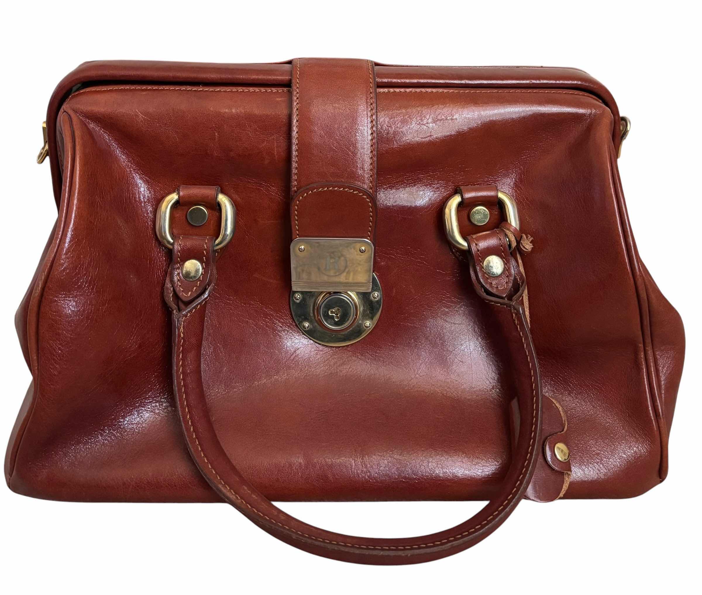 Photo 1 of VINTAGE ITALIAN LEATHER DOCTOR STYLE BAG $675