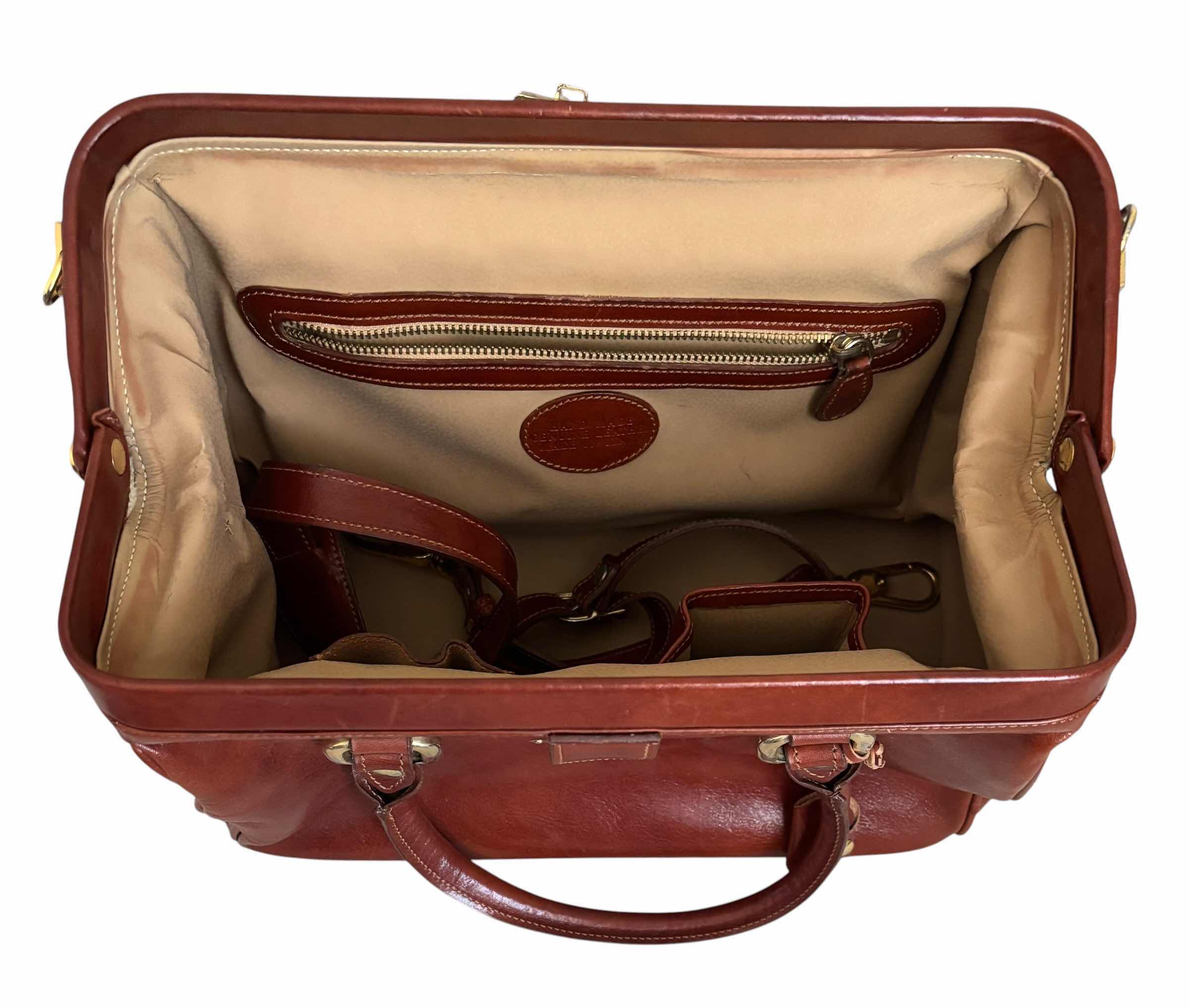 Photo 1 of VINTAGE ITALIAN LEATHER DOCTOR STYLE BAG $675