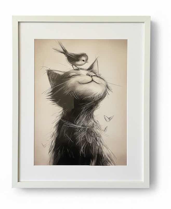 Photo 1 of WHIMSICAL FRAMED WALL ART 17” X 21”