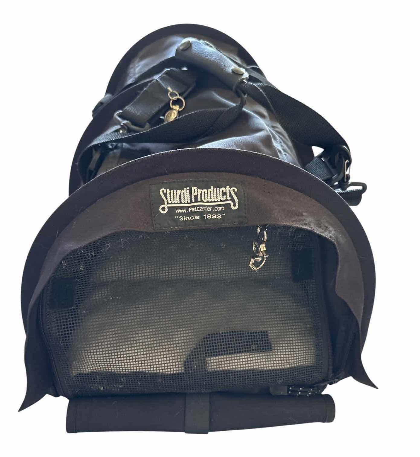 View 2 of (2)PCS STURDI PRODUCTS SOFT-SIDED PET CARRIER AND ENCLOSED PET BED 21”X13.5”H12”