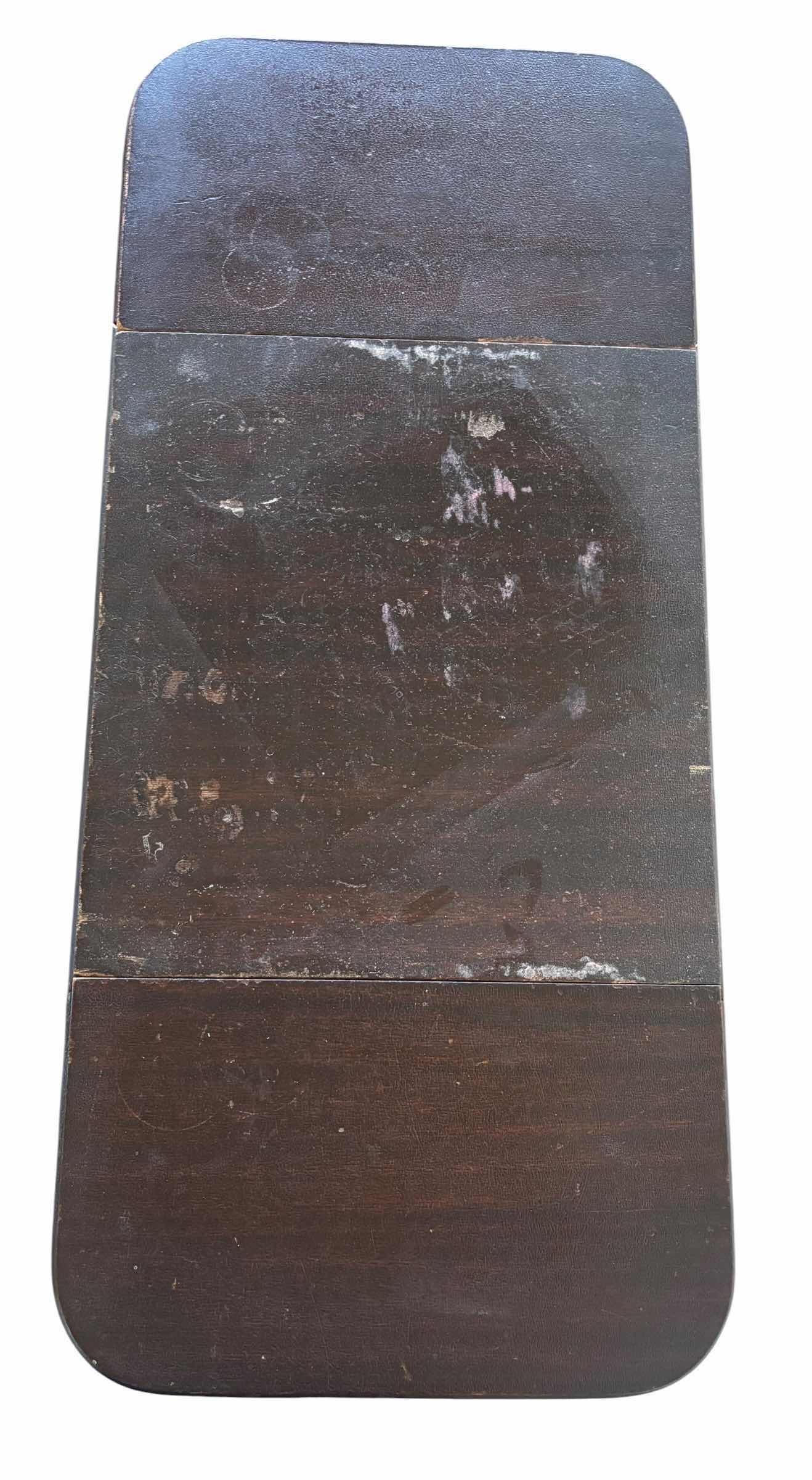 Photo 1 of DUNCAN PHYFE STYLE DROP LEAF SIDE TABLE 33” X 14” X H27”