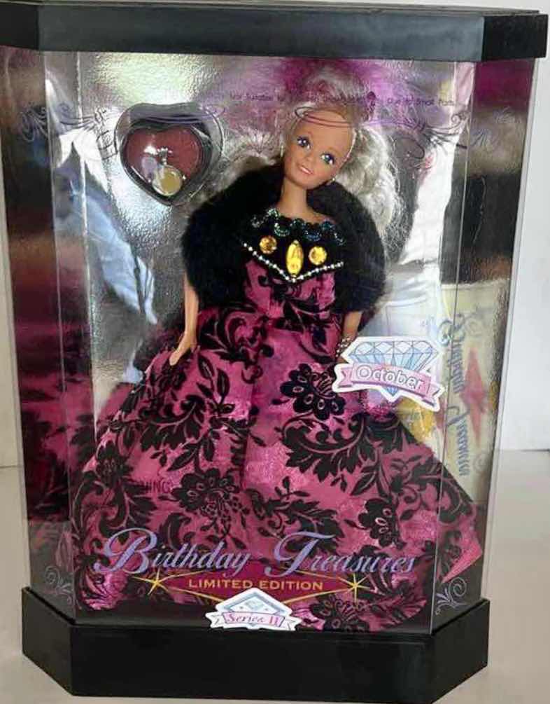 Photo 1 of NIB - VINTAGE FASHION CORNER BIRTHDAY TREASURES OCTOBER LIMITED EDITION DOLL BY LUCKY IND. $45