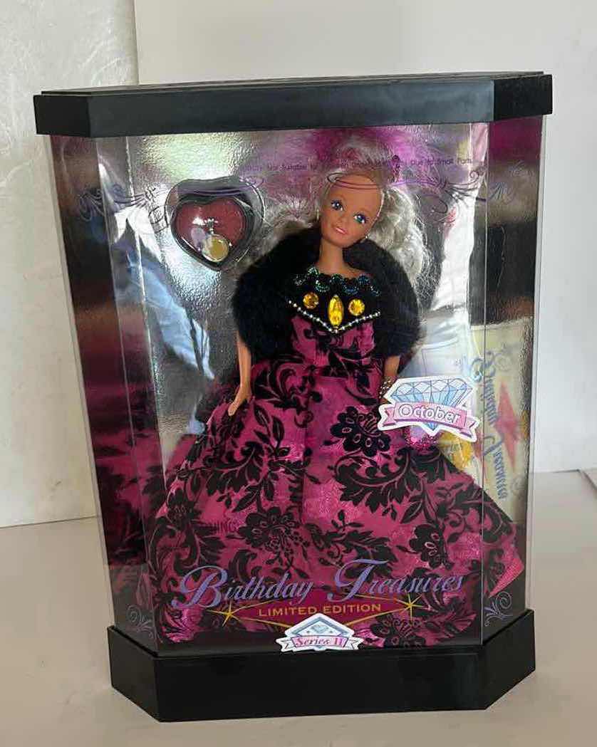 Photo 1 of NIB - VINTAGE FASHION CORNER BIRTHDAY TREASURES OCTOBER LIMITED EDITION DOLL BY LUCKY IND. $45