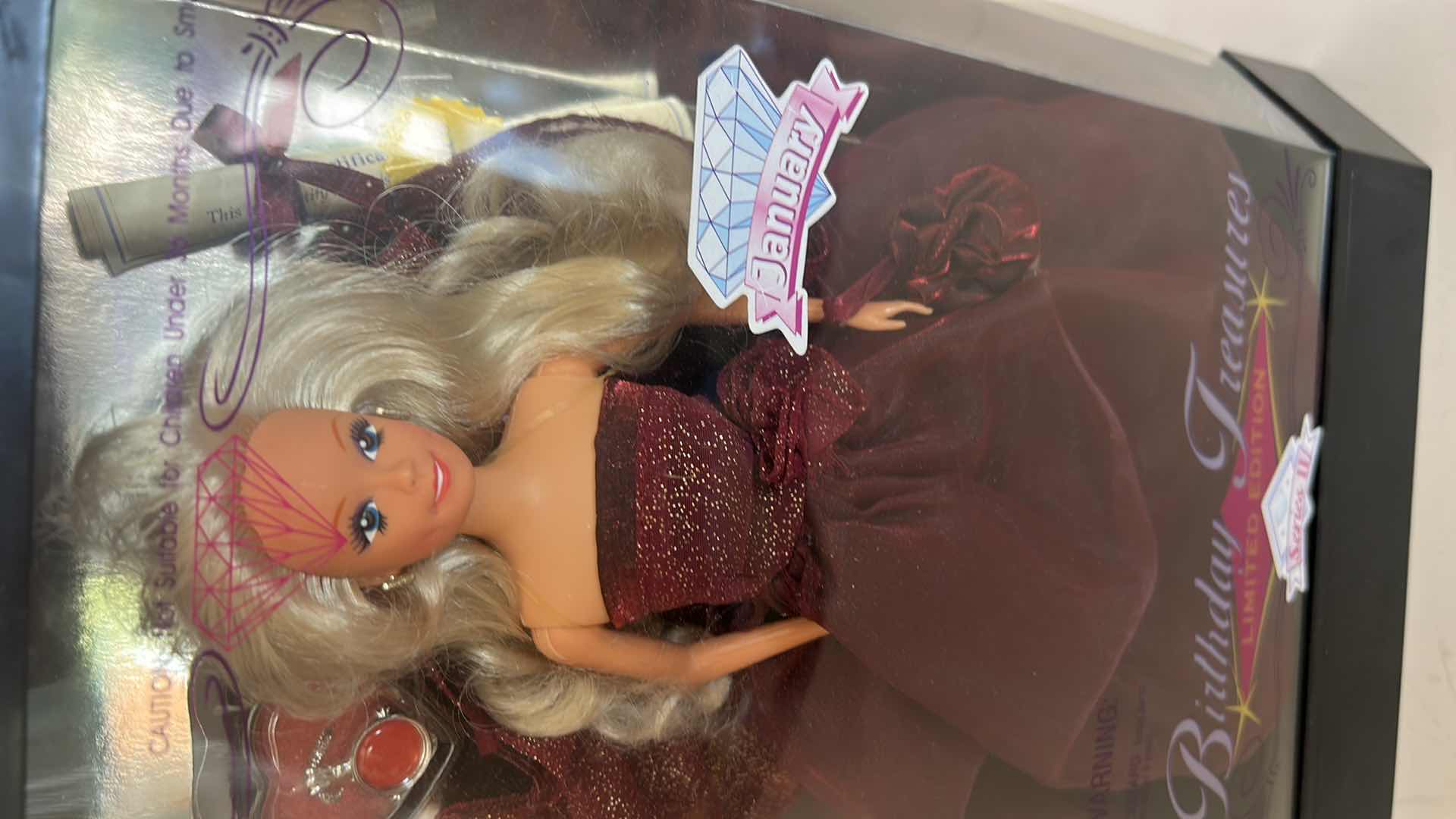 Photo 1 of NIB - VINTAGE FASHION CORNER BIRTHDAY TREASURES JANUARY LIMITED EDITION DOLL BY LUCKY IND