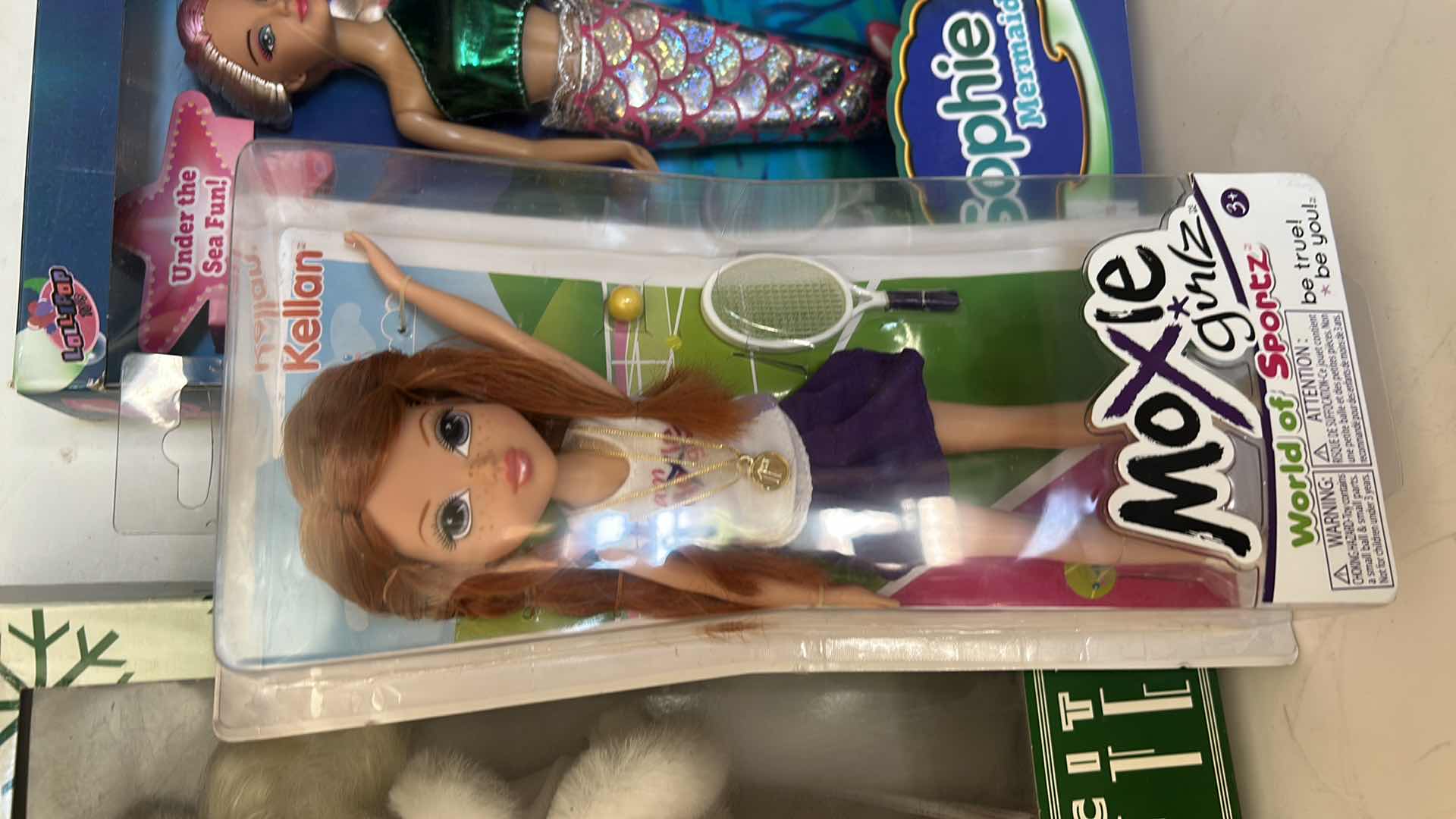 Photo 1 of 3 NIB - RADIO CITY ROCKETTES WINTER EDITION DOLL, MOXIE GIRLZ WORLD OF SPORTZ KELLAN TENNIS DOLL, LANARD SOPHIE UNDER THE SEA FUN MERMAID DOLL
