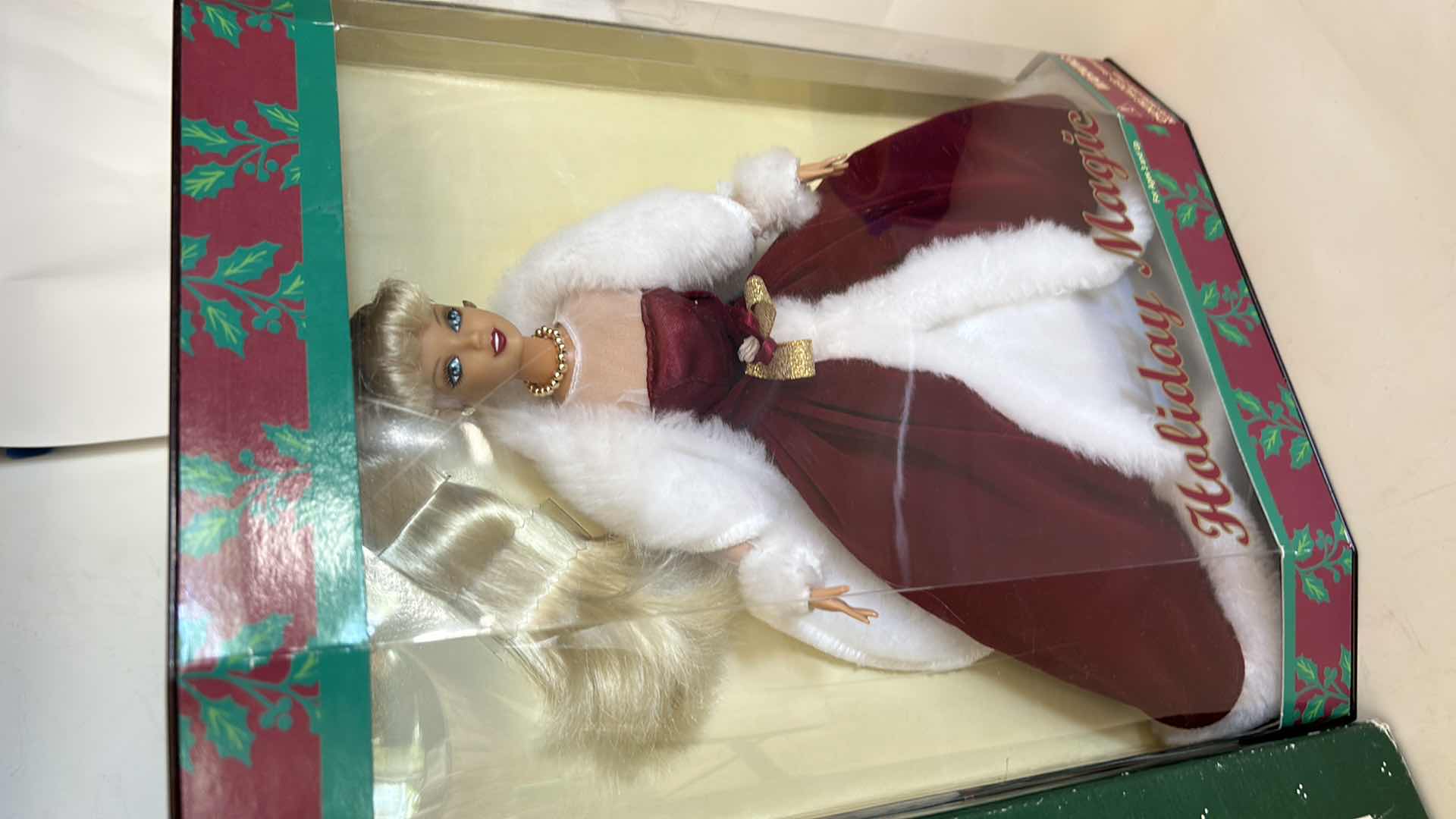 Photo 1 of 2 NIB - ADORABLE MEMORIES PORCELAIN DOLL & HOLIDAY MAGIC  FASHION DOLL