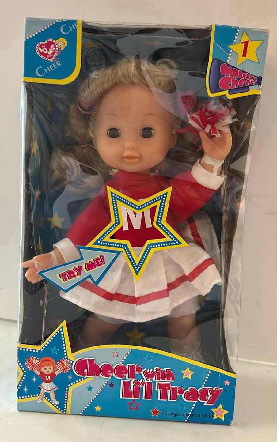 Photo 1 of NIB - CHEER WITH LIL TRACY TALKING CHEERLEADER DOLL