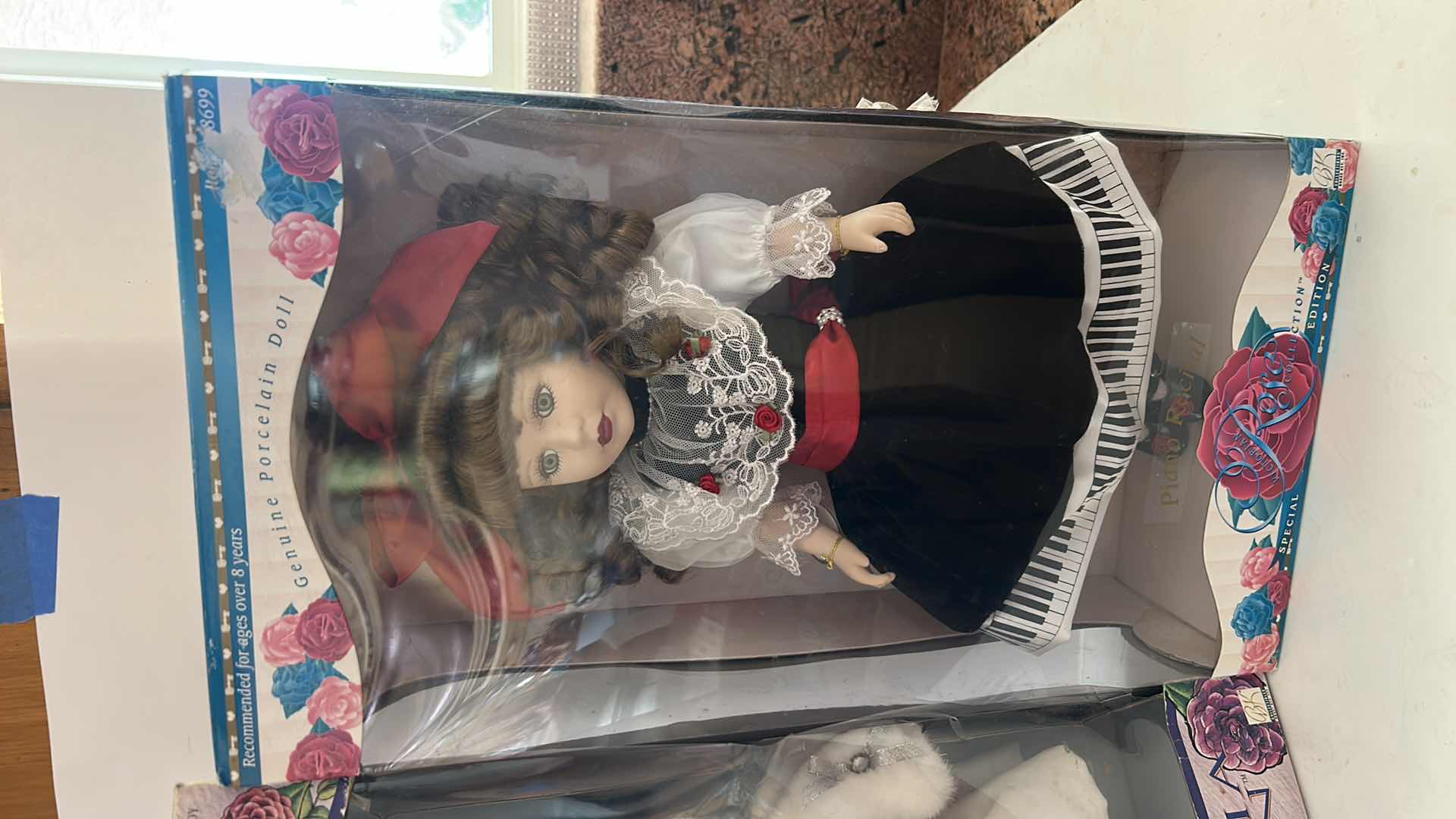 Photo 1 of 2 NIB DOLLS - VINTAGE CAMELLIA GARDEN COLLECTION PORCELAIN DOLL & VINTAGE SPECIAL ROSE COLLECTION PORCELAIN DOLL