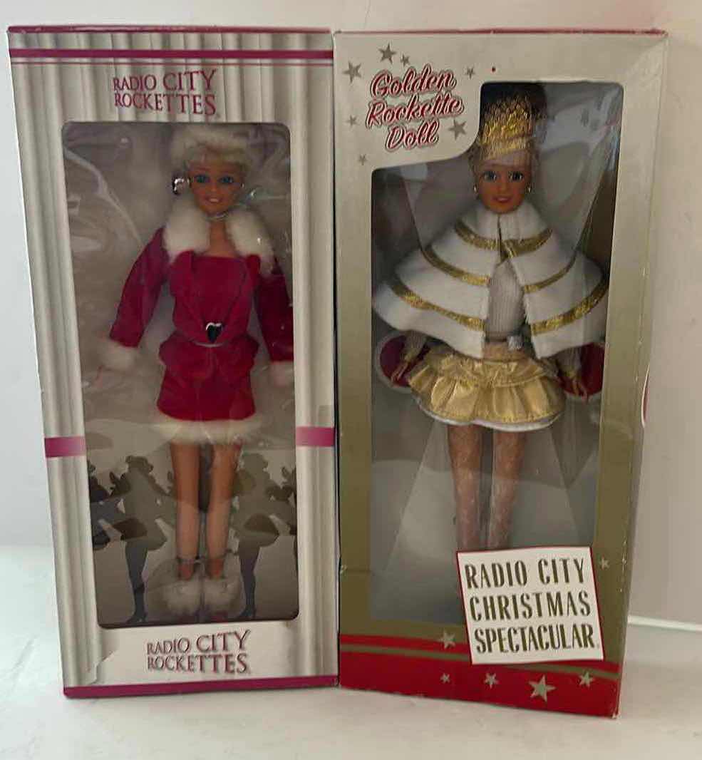 Photo 1 of 2 NIB DOLLS - RADIO CITY ROCKETTES HOLIDAY SPECIAL DOLL & RADIO CITY CHRISTMAS SPECTACULAR GOLDEN ROCKETTE DOLL $60