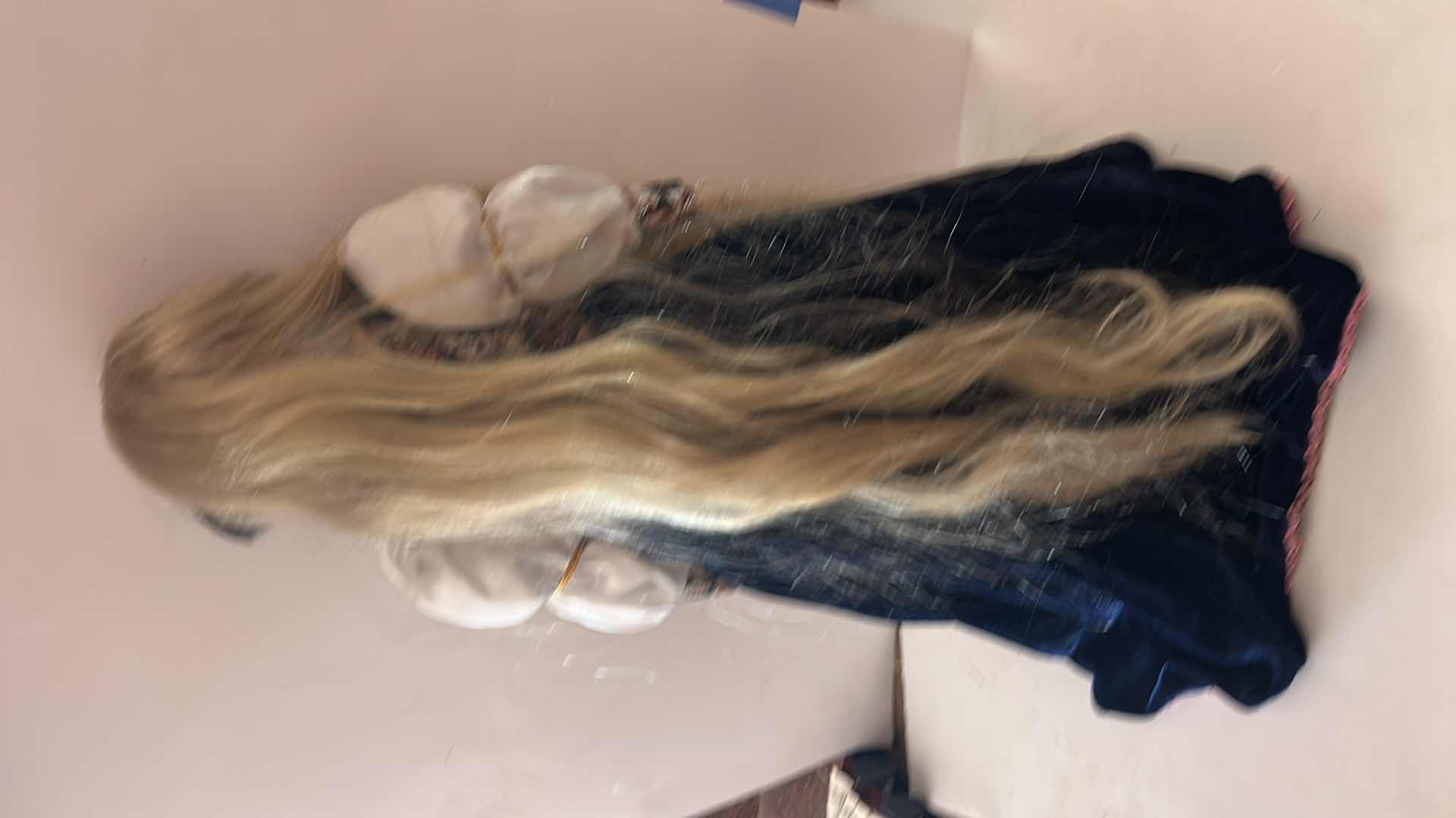 Photo 1 of VINTAGE 19-INCH COLLECTIBLE RAPUNZEL FAIRY TALE BISQUE PORCELAIN DOLL