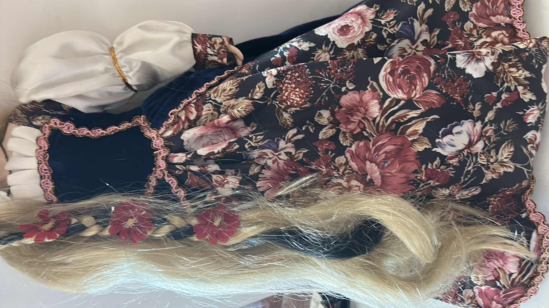 Photo 1 of VINTAGE 19-INCH COLLECTIBLE RAPUNZEL FAIRY TALE BISQUE PORCELAIN DOLL