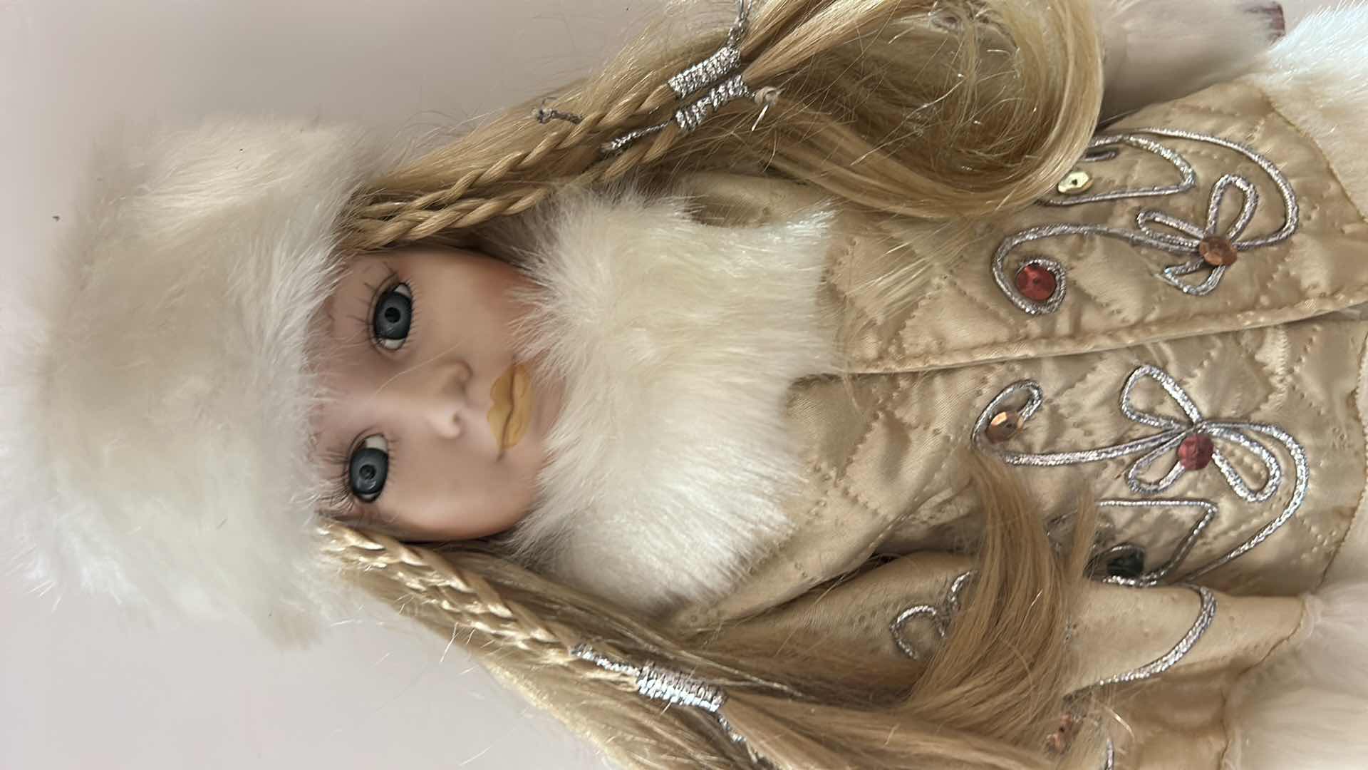 Photo 1 of MONGAI THE WINTER PRINCESS PORCELAIN DOLL DESIGNED BY ARTIST HARRY LIU. he