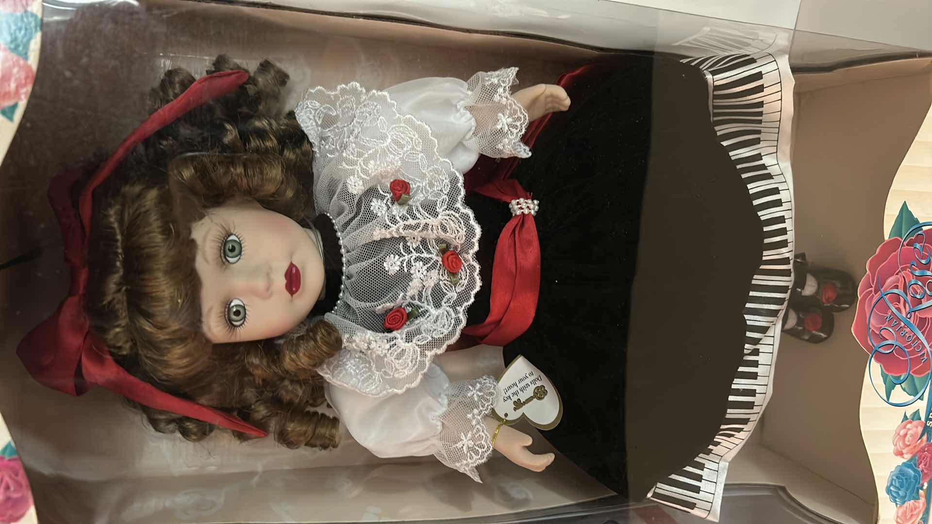 Photo 1 of 2 NIB DOLLS- SPECIAL EDITION PORCELAIN DOLL FROM THE ROSE COLLECTION