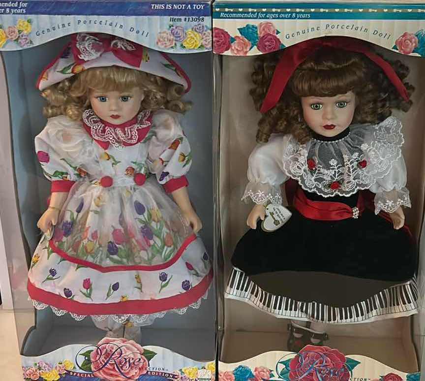 Photo 1 of 2 NIB DOLLS- SPECIAL EDITION PORCELAIN DOLL FROM THE ROSE COLLECTION