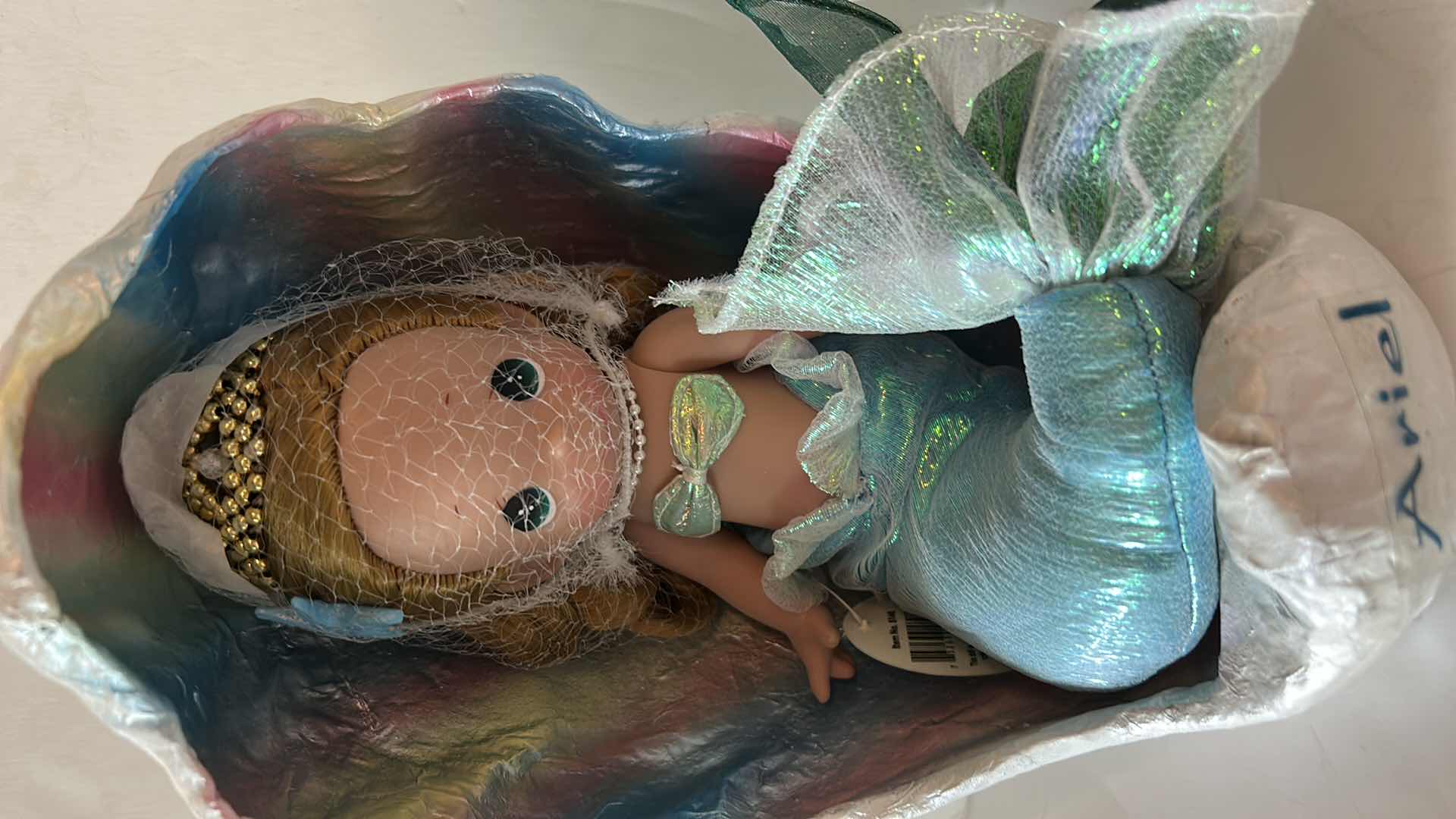 Photo 1 of 2 VINTAGE DISNEY THE LITTLE MERMAID "TIMELESS ARIEL IN SHELL" COLLECTIBLE MERMAID DOLLS  H10” $120