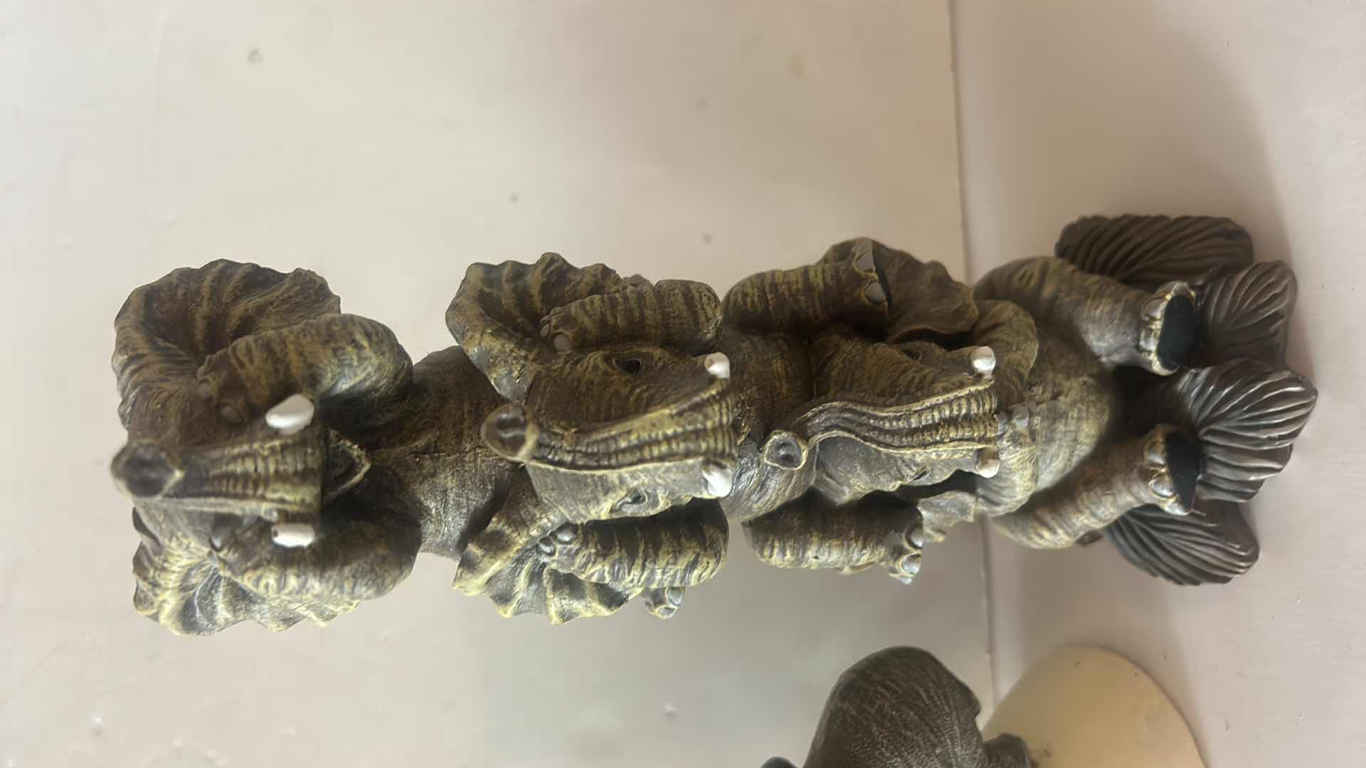 Photo 1 of 2 RESIN ELEPHANT FIGURINES H10”