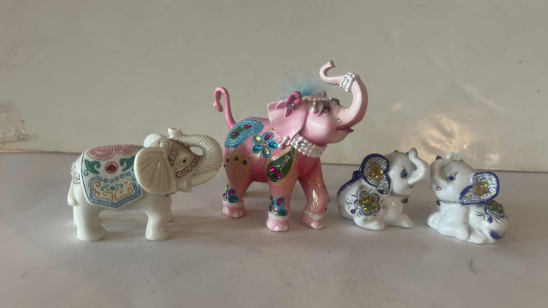 Photo 1 of 4 - MINI ELEPHANT FIGURINES ( TALLEST H4”)