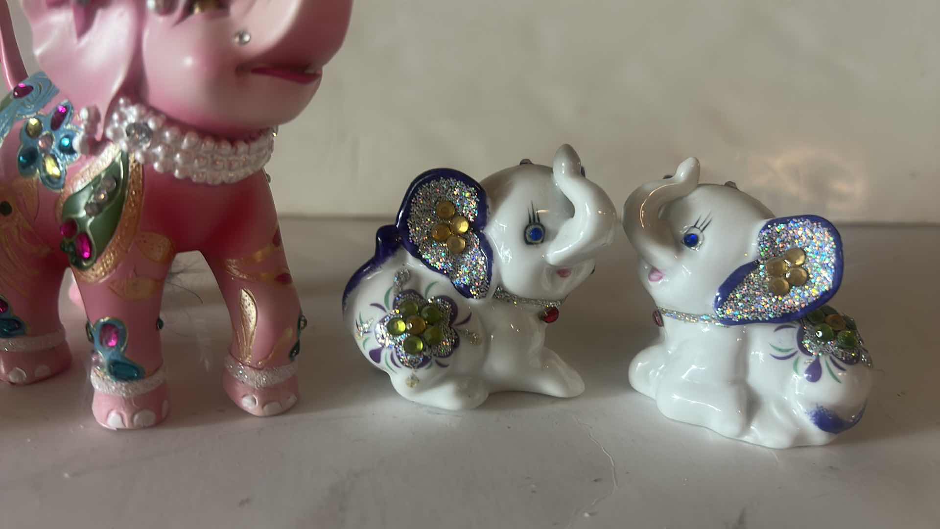 Photo 1 of 4 - MINI ELEPHANT FIGURINES ( TALLEST H4”)