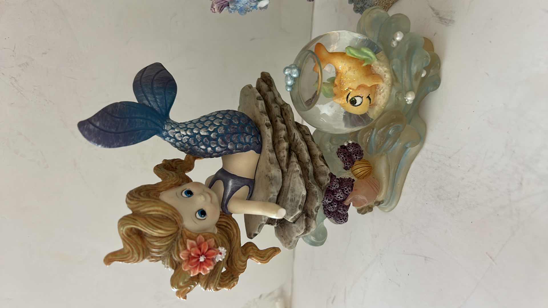 Photo 1 of 2 VINTAGE HAMILTON COLLECTION RAINBOW REEF HAND-PAINTED MERMAID FIGURINES