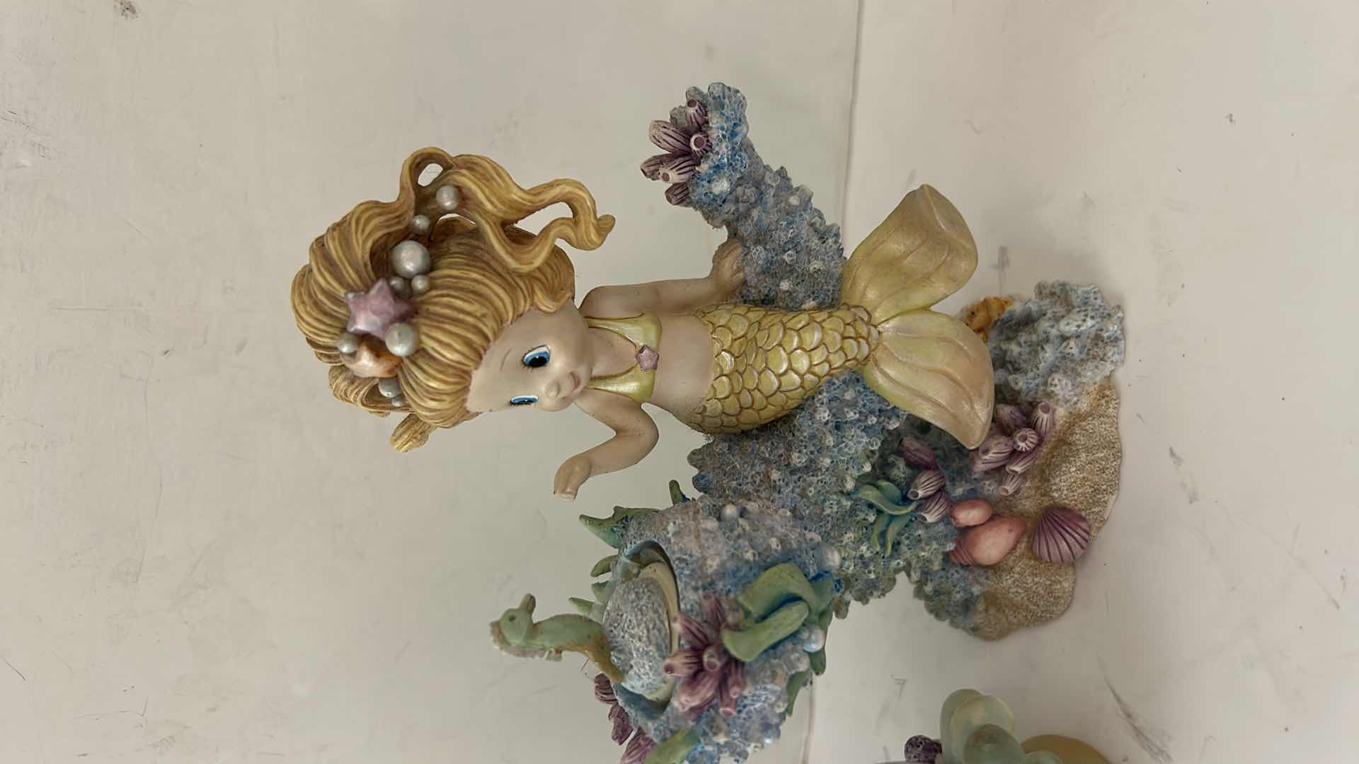Photo 1 of 2 VINTAGE HAMILTON COLLECTION RAINBOW REEF HAND-PAINTED MERMAID FIGURINES