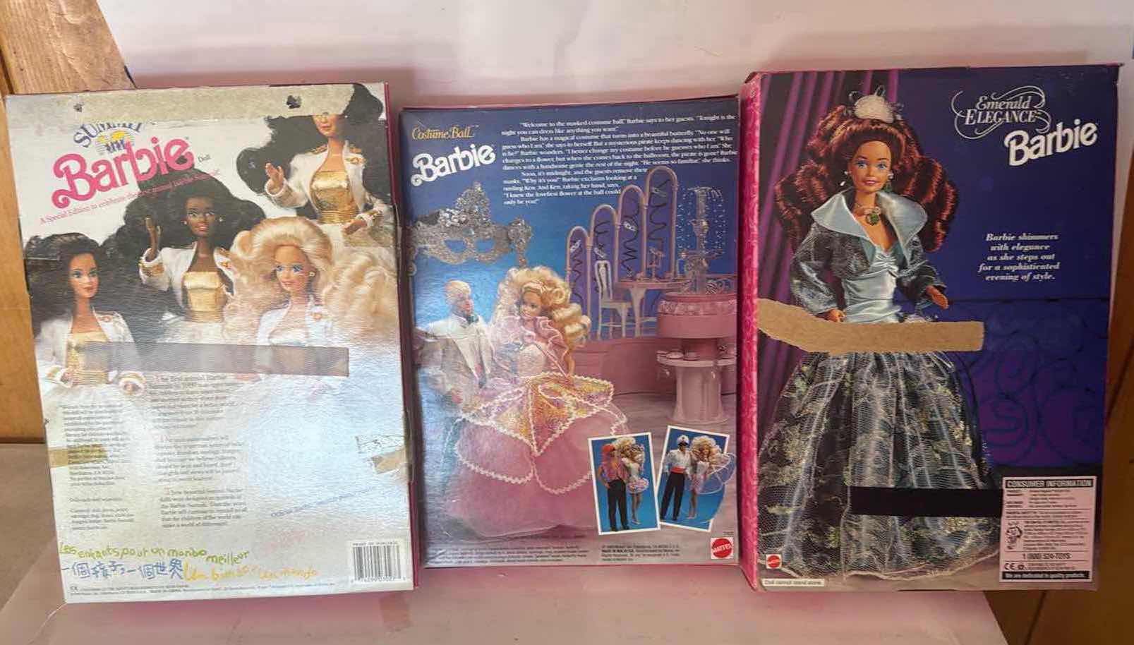 Photo 1 of 3- NIB SUMMIT/COSTUME BALL/ELEGANCE BARBIES $75