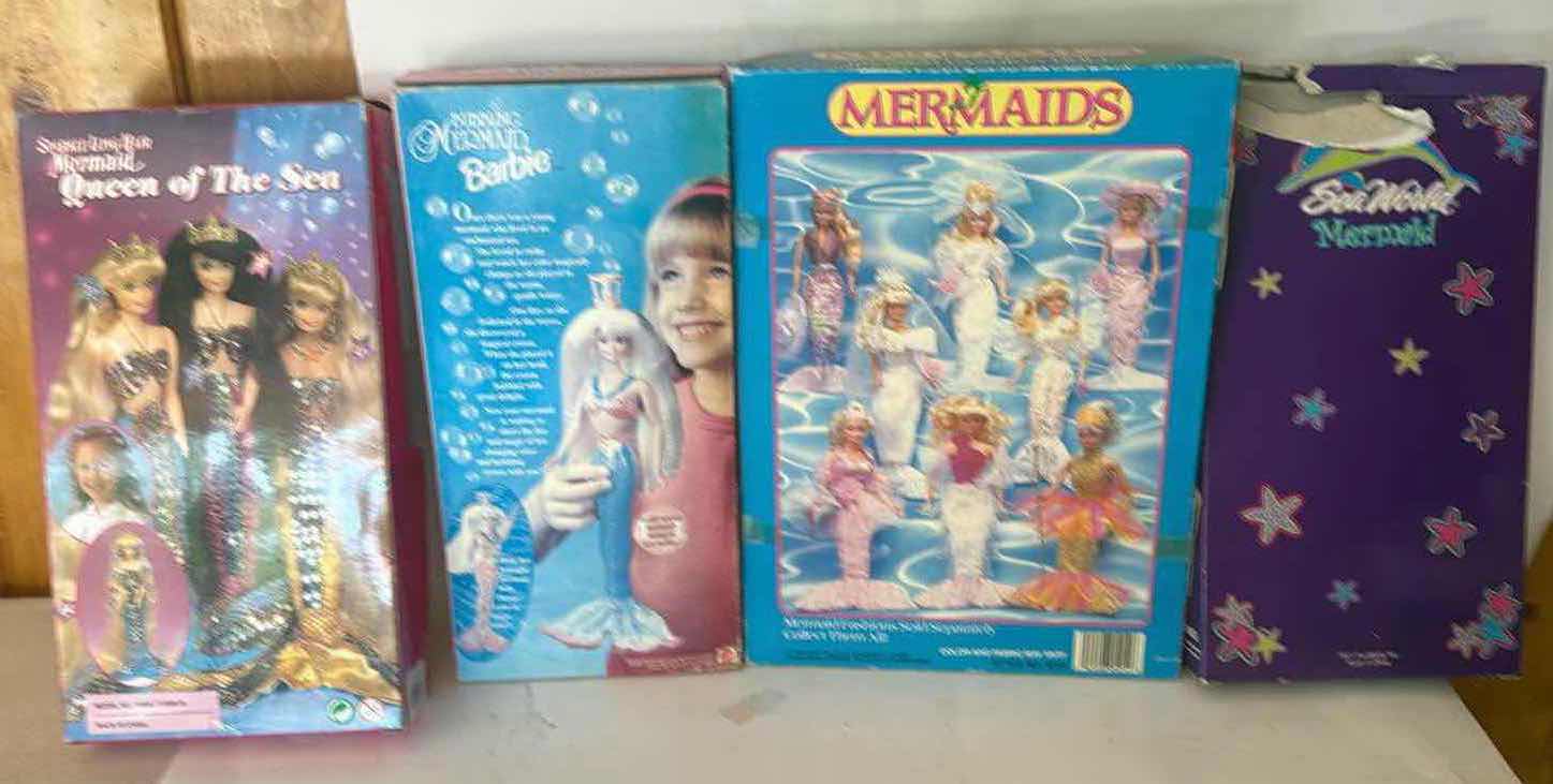 Photo 1 of 4- NIB BARBIE/ SEA WORLD/ MERMAID DOLLS