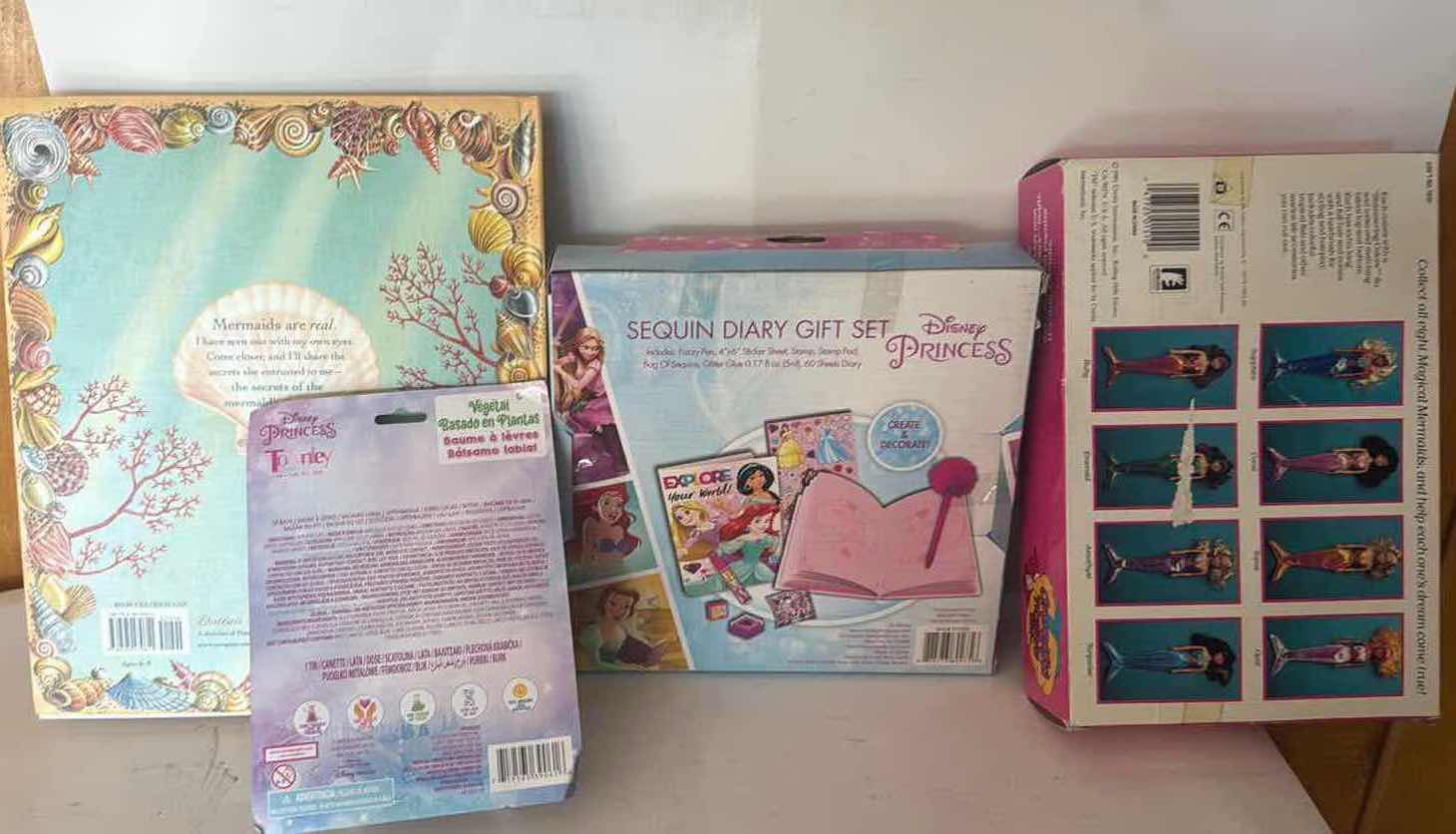 Photo 1 of 4- NIB DISNEY DIARY/LIP BALM/ MERMAID BOOK/ MERMAID