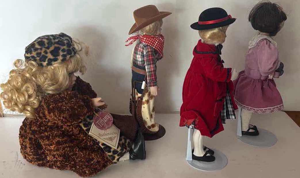 Photo 1 of 4- NEW PORCELAIN DOLLS