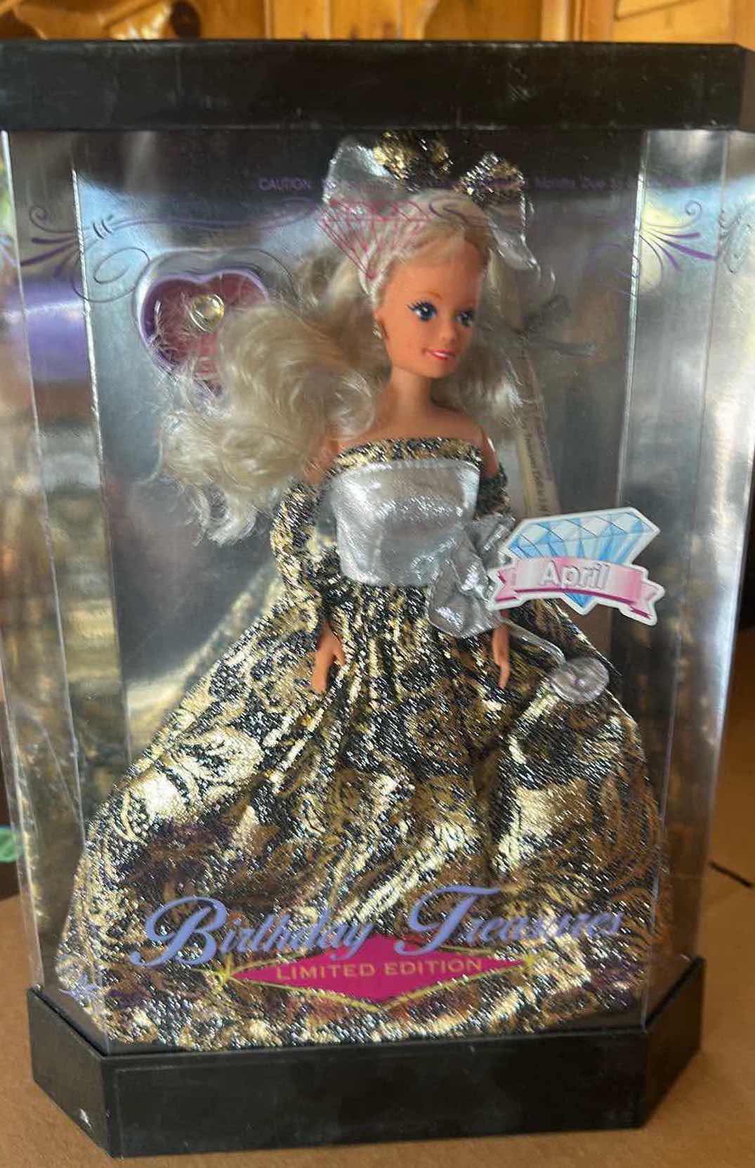 Photo 1 of NIB BIRTHDAY TREASURE APRIL LIMITED EDITION 1992 COLLECTABLE DOLL H 11.5