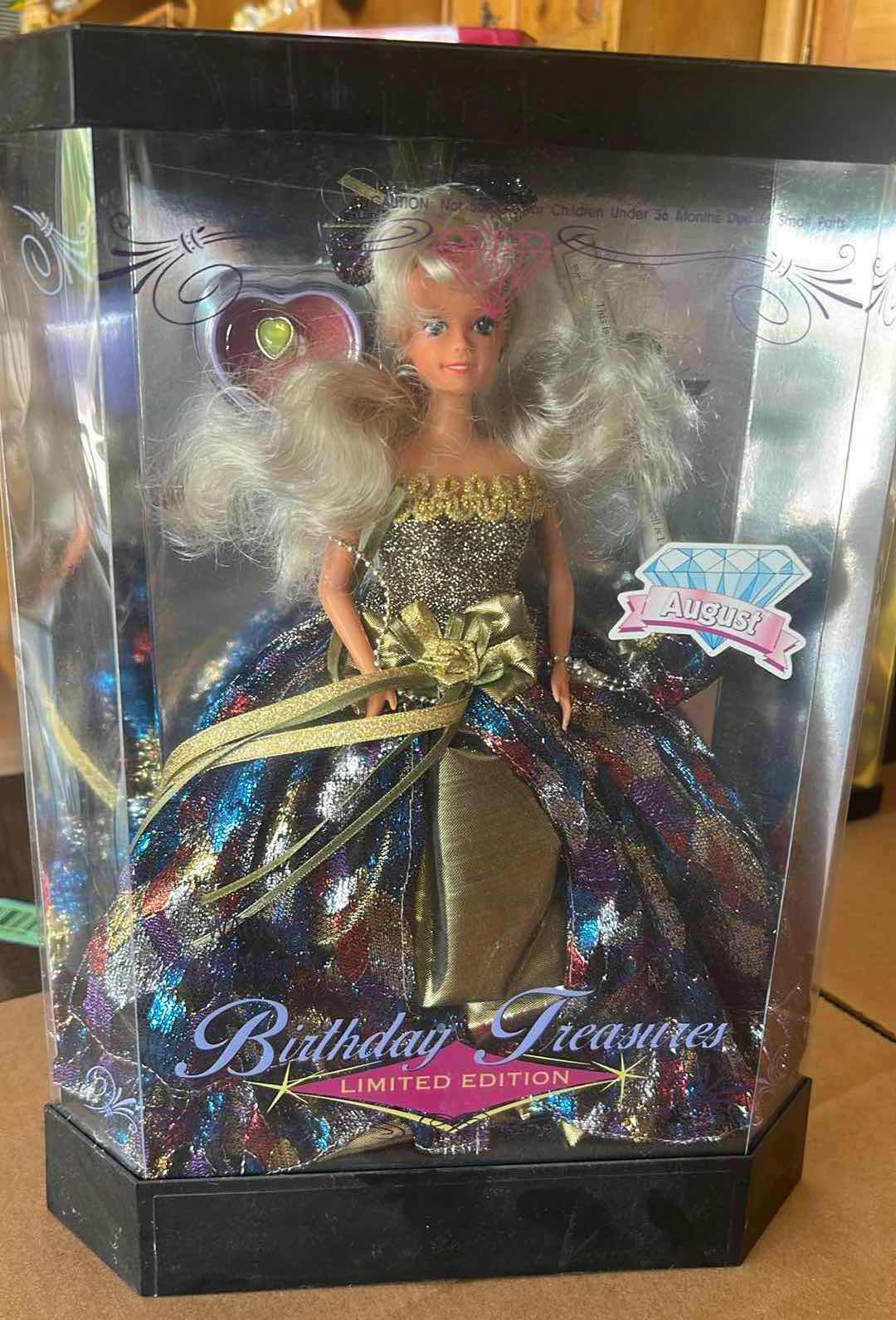View 1 of NIB BIRTHDAY TREASURE AUGUST LIMITED EDITION 1992 COLLECTABLE DOLL H 11.5"