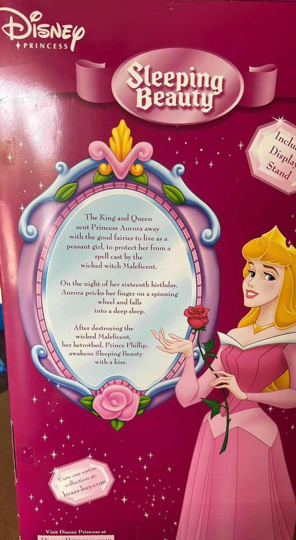 Photo 1 of 2003 DISNEY PRINCESS AURORA PORCELAIN KEEPSAKE DOLL COLLECTION BY BRASS KEY $75