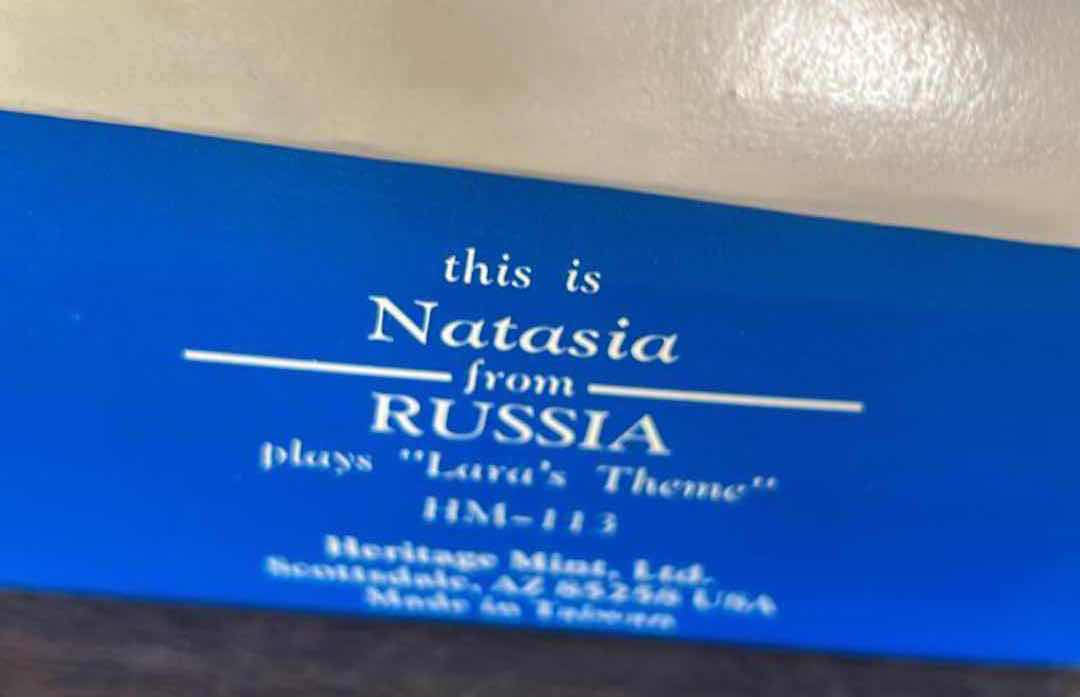 Photo 1 of NIB VINTAGE MUSICAL PORCELAIN DOLL  HERITAGE MINT AMERICAN DREAMS " NATASIA"