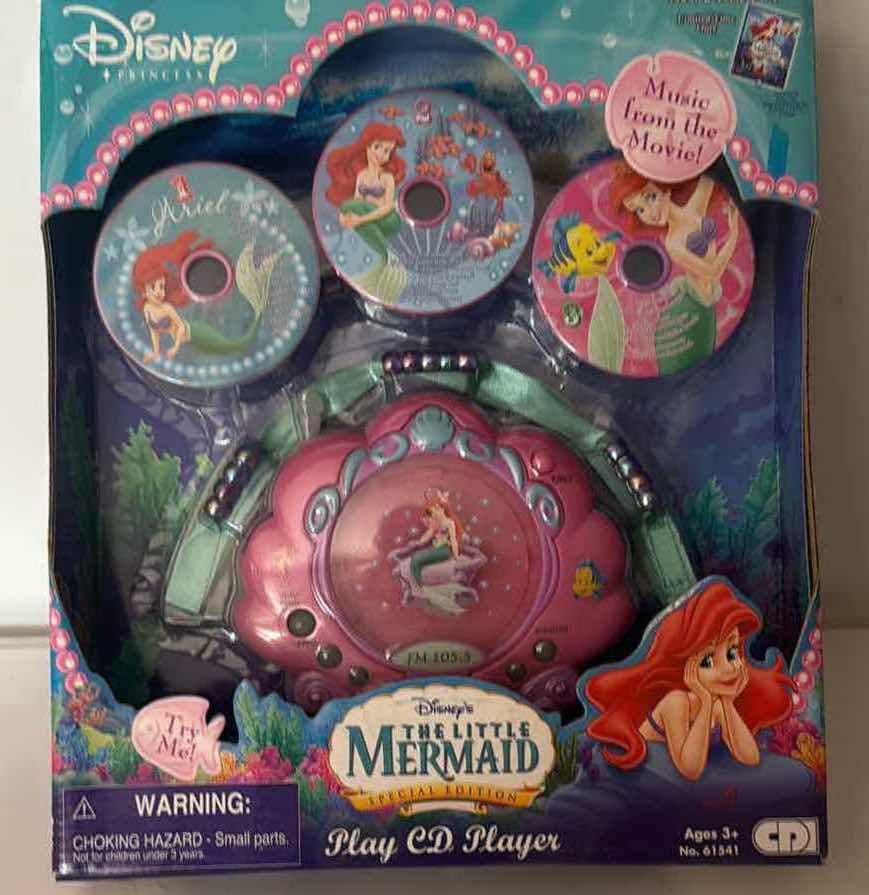 Photo 1 of NIB DISNEY LITTLE MERMAID 2 DISC CD PLAYER