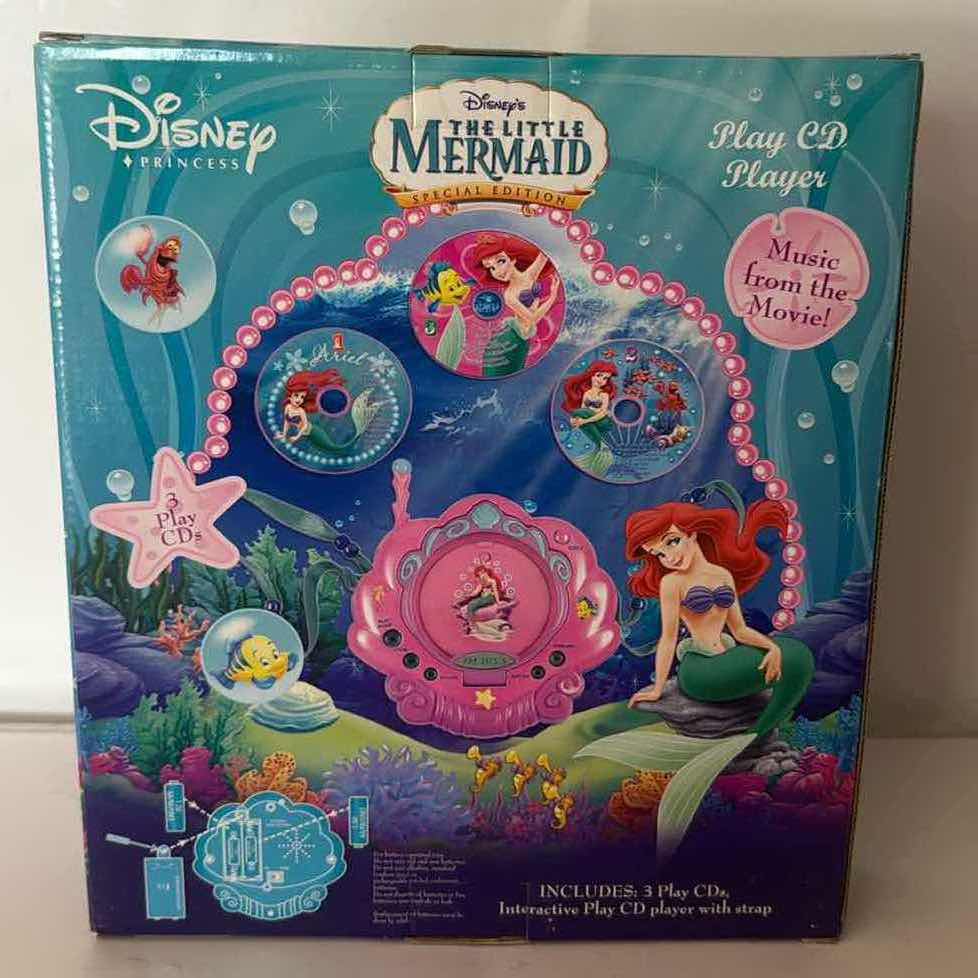 Photo 1 of NIB DISNEY LITTLE MERMAID 2 DISC CD PLAYER