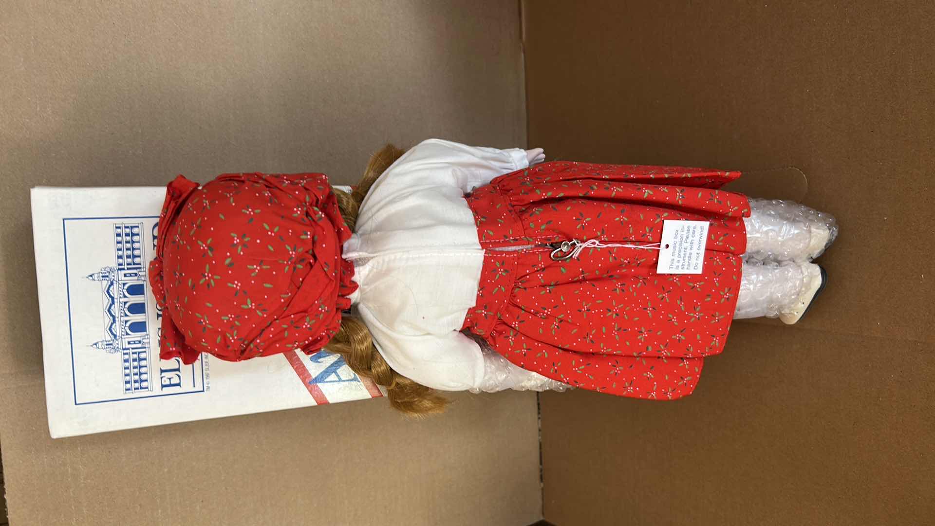 Photo 1 of VINTAGE MUSICAL PORCELAIN DOLL 16" FROM HERITAGE MINT AMERICAN DREAMS "SASHA" FROM ROMANIA IN ORIGINAL BOX $35