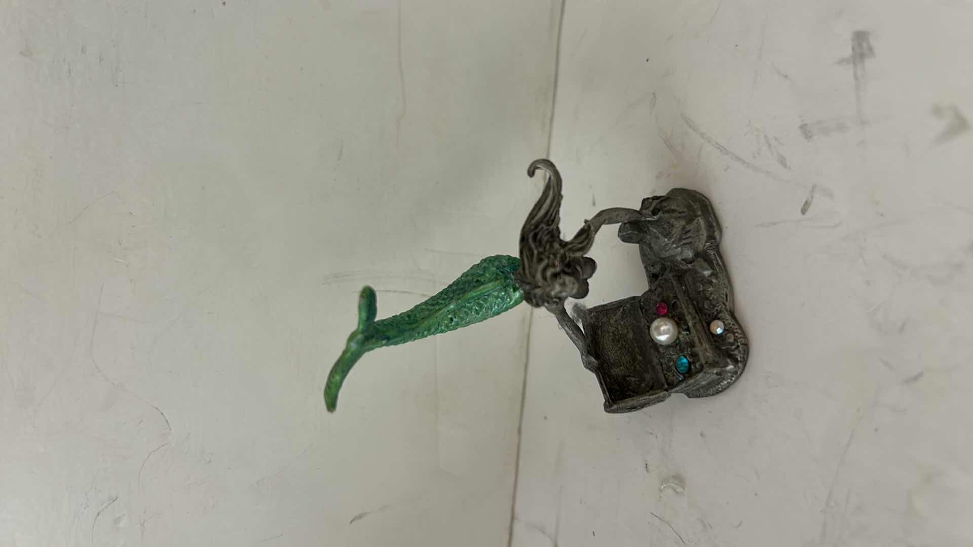 Photo 1 of 3  METAL MERMAID FIGURINES TALLEST 4.5”