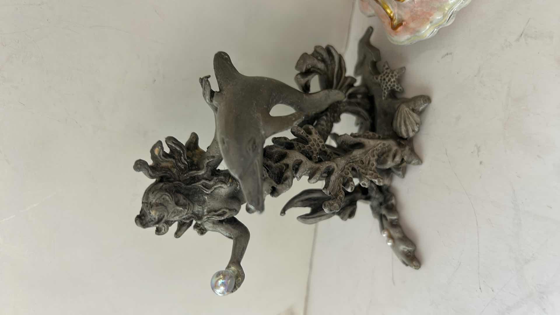 Photo 1 of 3  METAL MERMAID FIGURINES TALLEST 4.5”