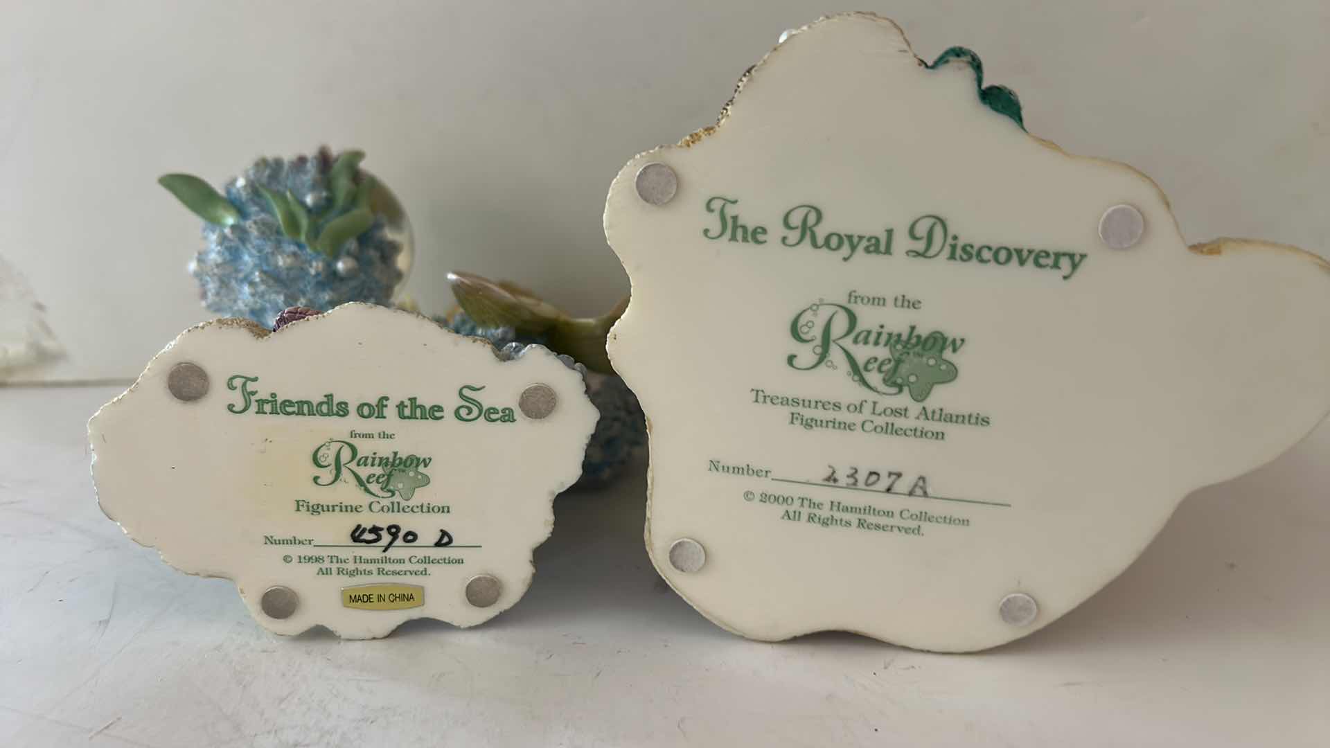 Photo 1 of 2 HAMILTON COLLECTION RAINBOW REEF HAND-PAINTED MERMAID FIGURINES
