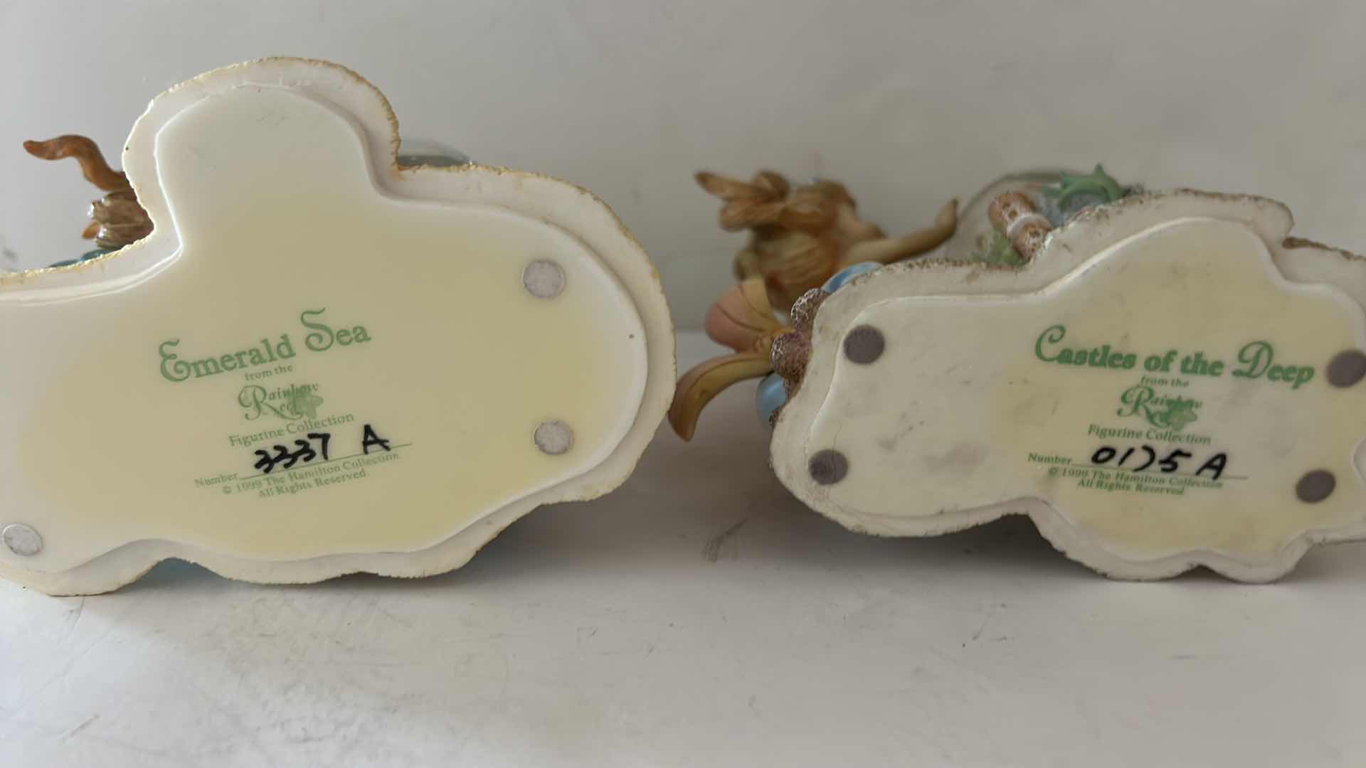 Photo 1 of 2 VINTAGE HAMILTON COLLECTION RAINBOW REEF HAND-PAINTED MERMAID FIGURINES