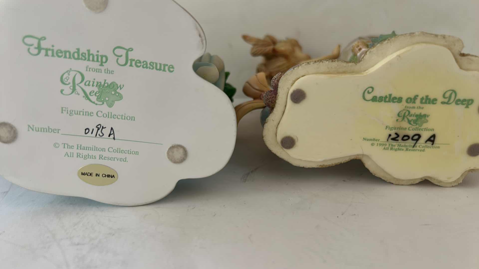 Photo 1 of 2 VINTAGE HAMILTON COLLECTION RAINBOW REEF HAND-PAINTED MERMAID FIGURINES