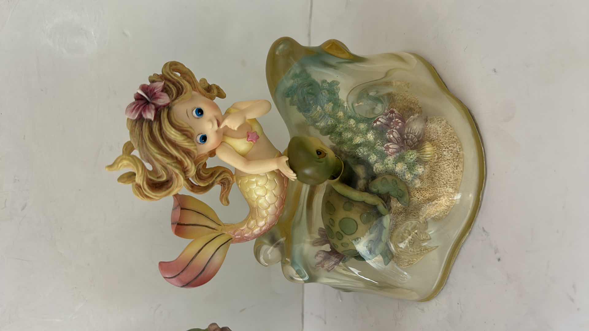 Photo 1 of 2 VINTAGE HAMILTON COLLECTION RAINBOW REEF HAND-PAINTED MERMAID FIGURINES