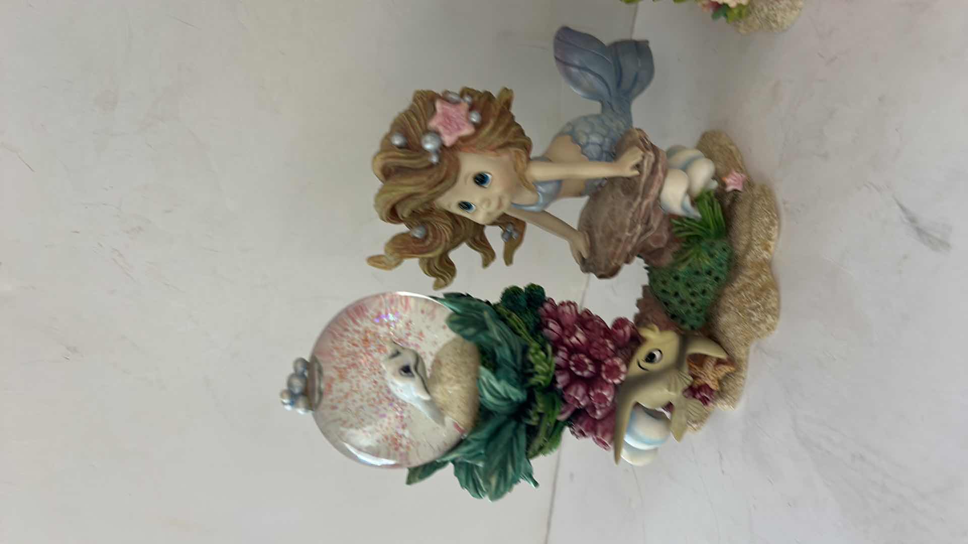 Photo 1 of 2 VINTAGE HAMILTON COLLECTION RAINBOW REEF HAND-PAINTED MERMAID FIGURINES $50
